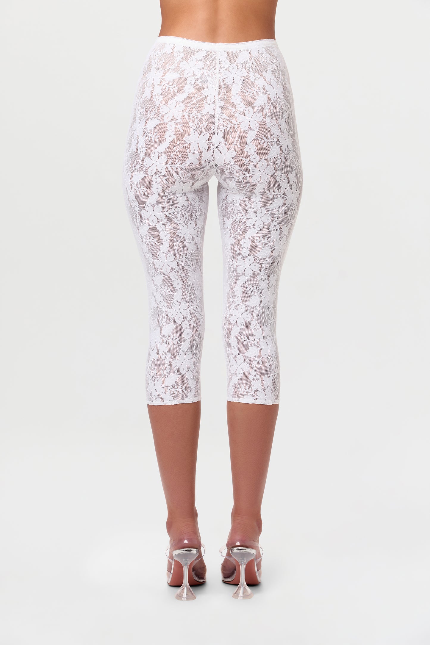 Stretch Lace Cropped Legging