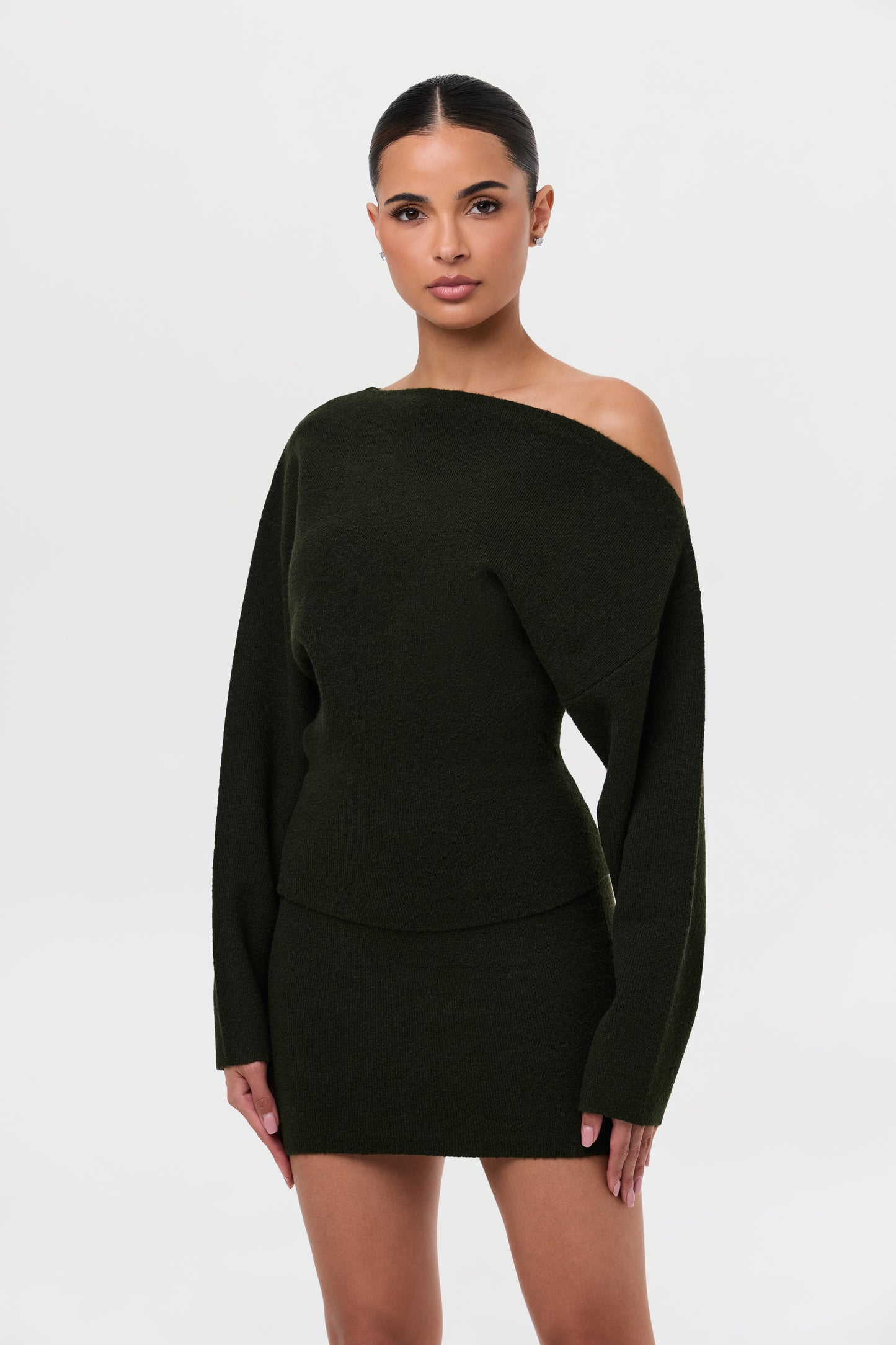 Knit Sweater Mini Skirt