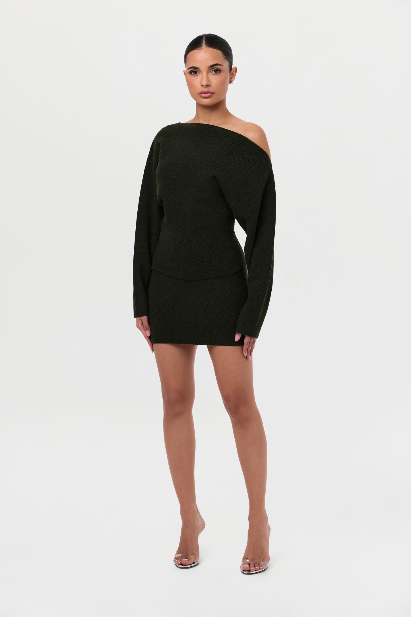 Knit Sweater Mini Skirt