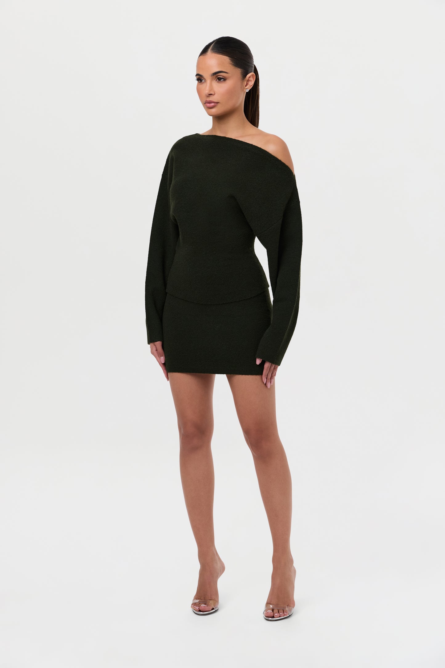 Knit Sweater Mini Skirt