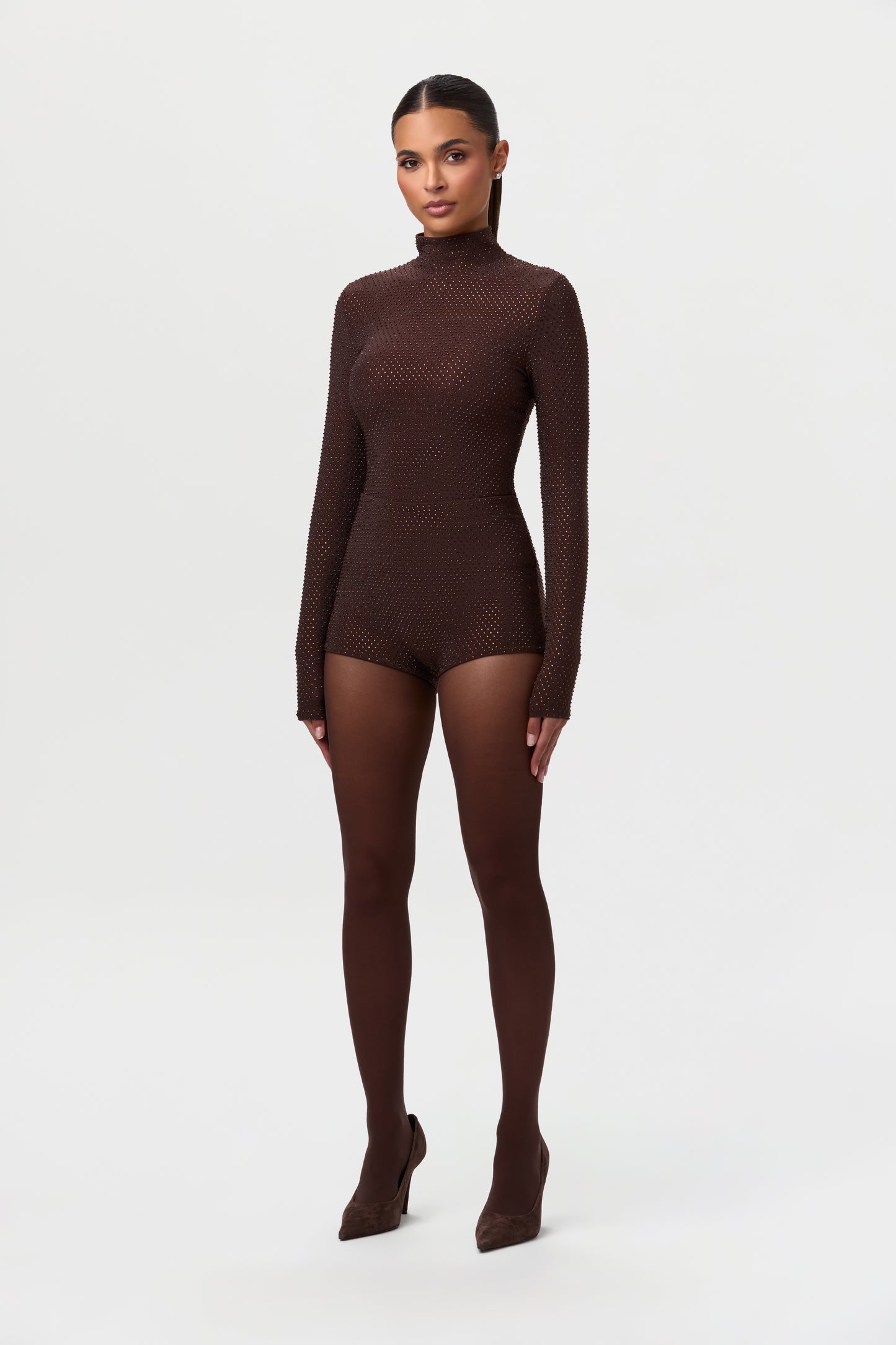 Crystal Turtleneck Top