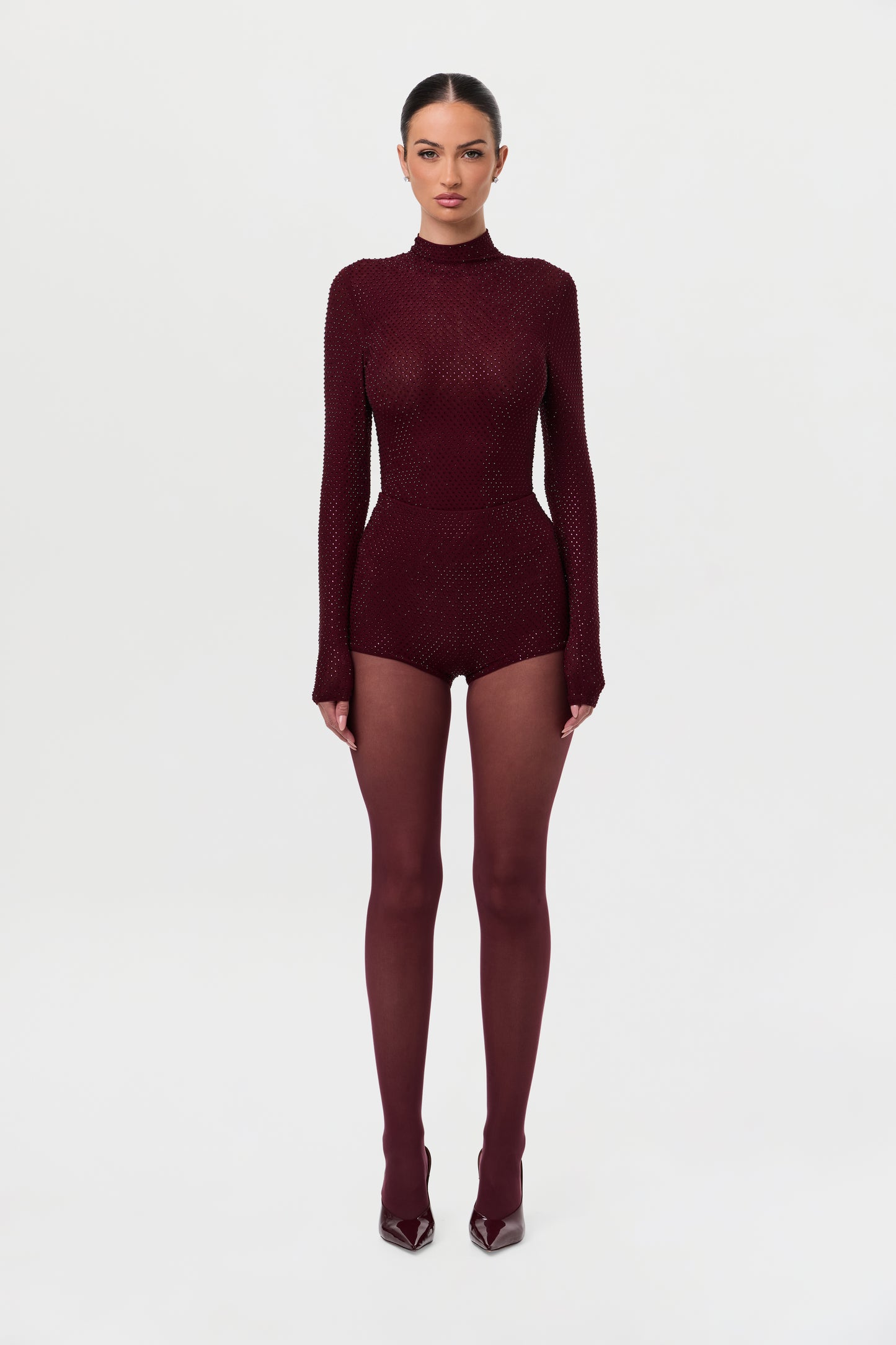 Crystal Turtleneck Top