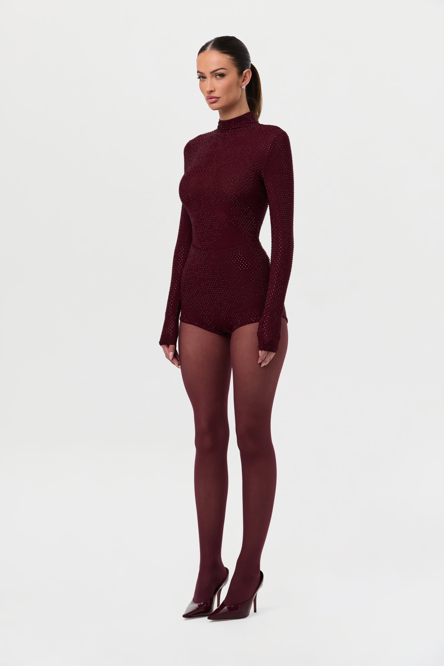 Crystal Turtleneck Top