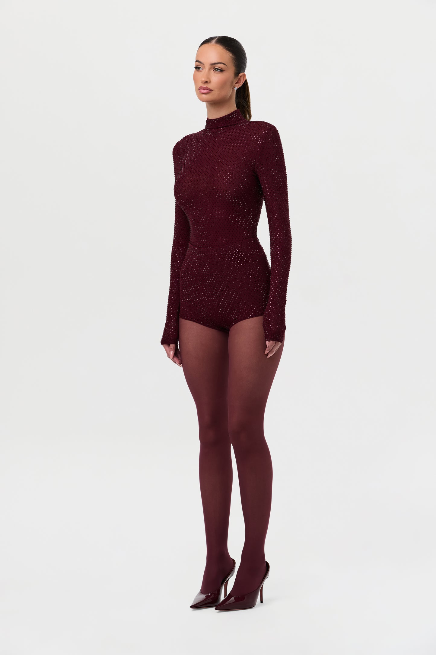 Crystal Scooped Waisted Hot Pants