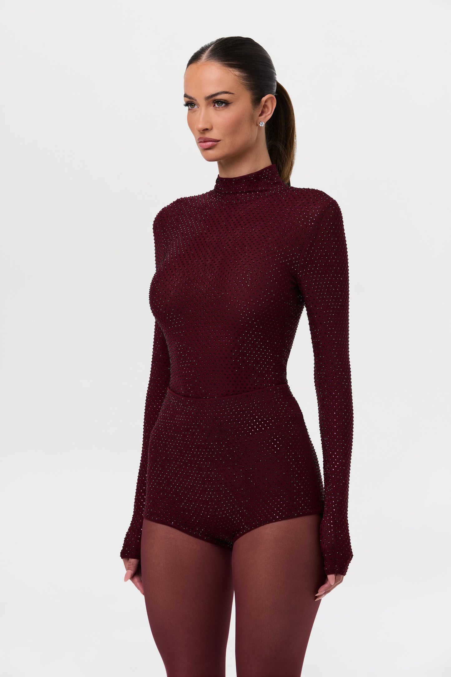 Crystal Scooped Waisted Hot Pants