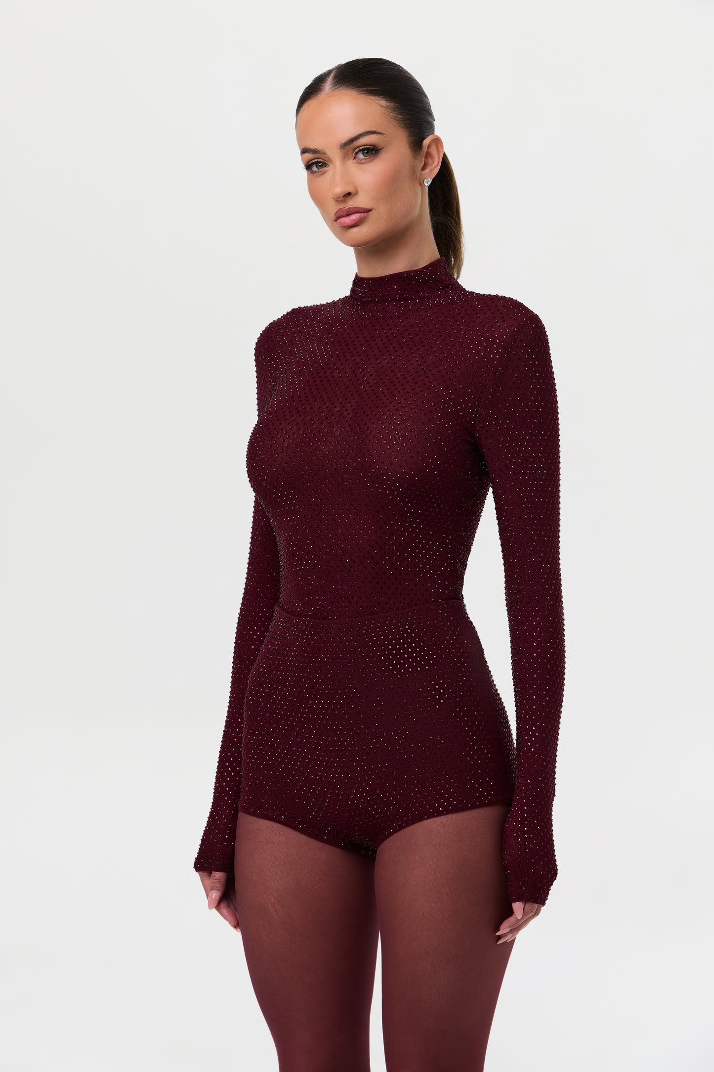 Crystal Scooped Waisted Hot Pants