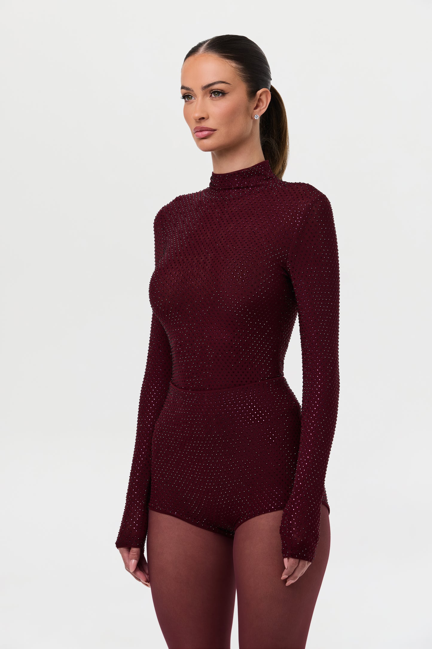 Crystal Turtleneck Top