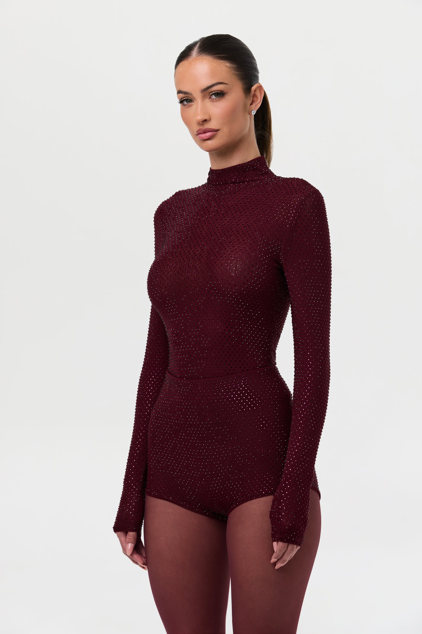 Crystal Turtleneck Top