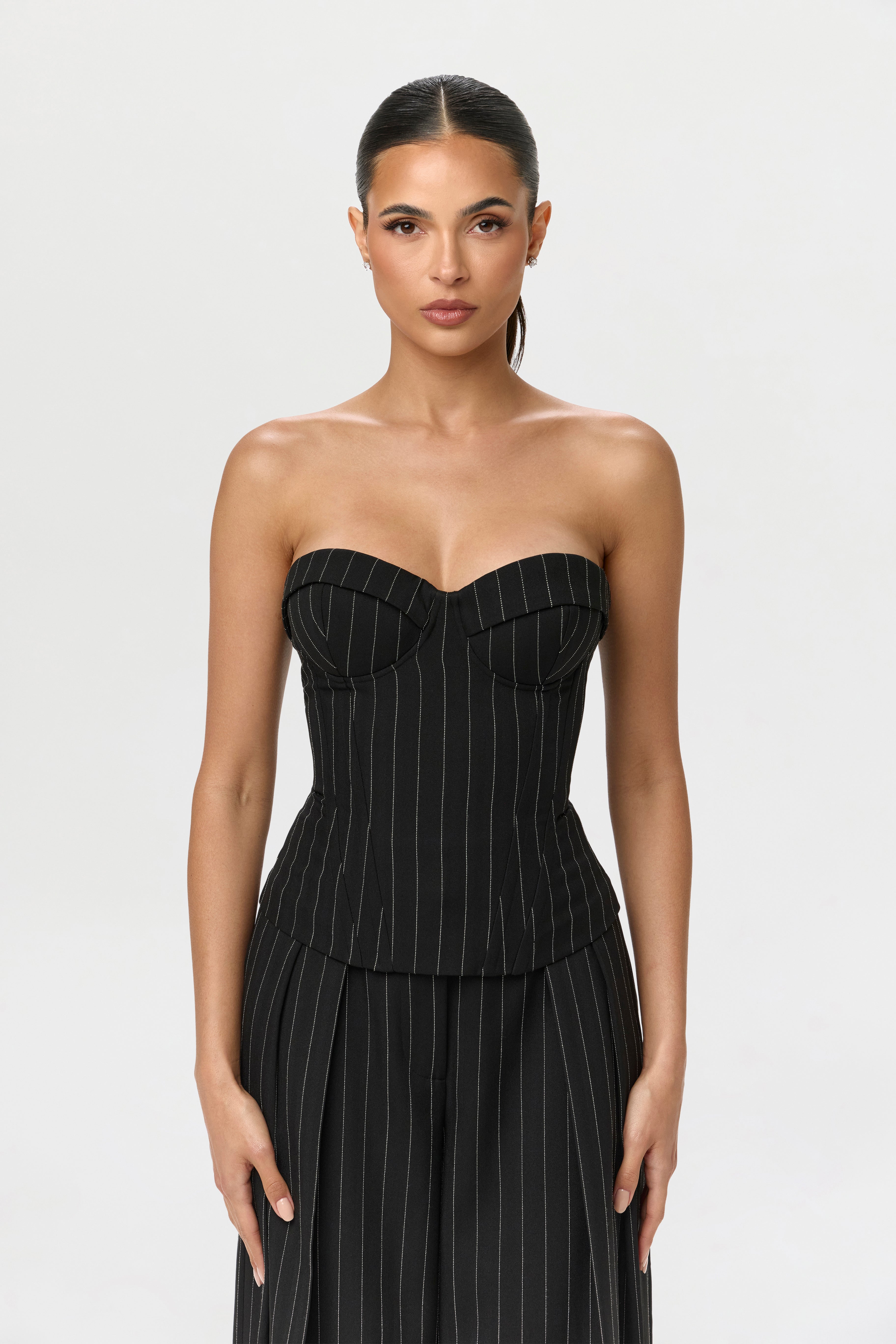 Suiting Pinstripe Bustier – Naked Wardrobe