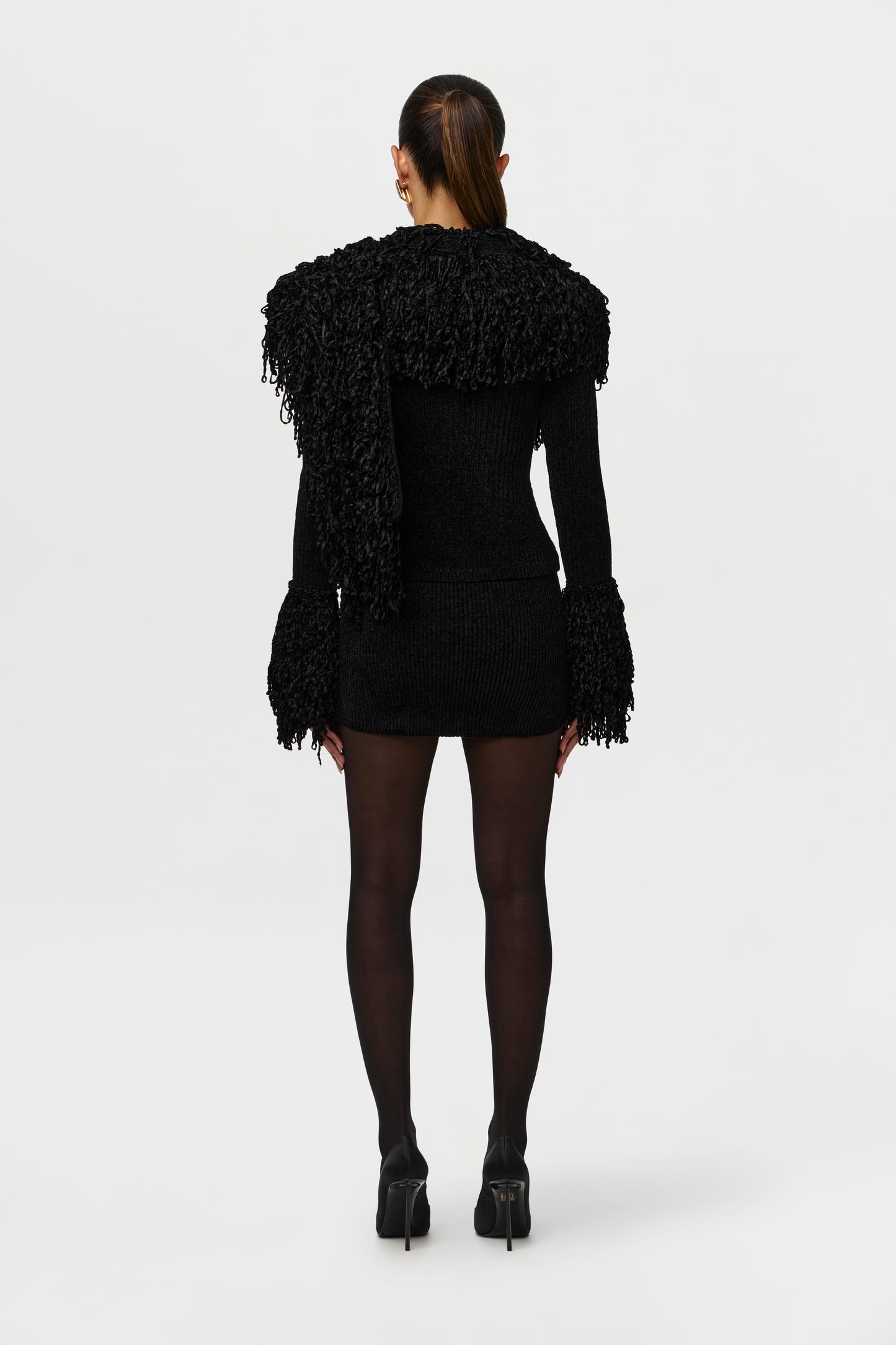 Knit Chenille Mini Skirt