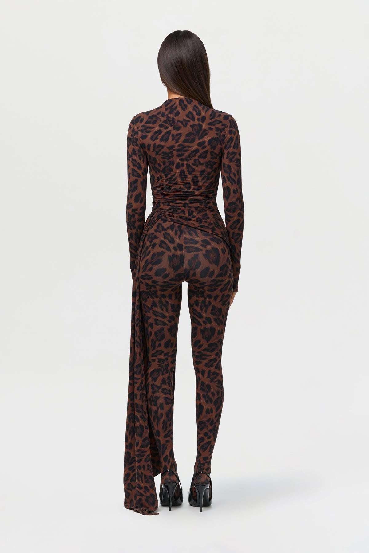 Naked Print Closed Toe Leggings Petite