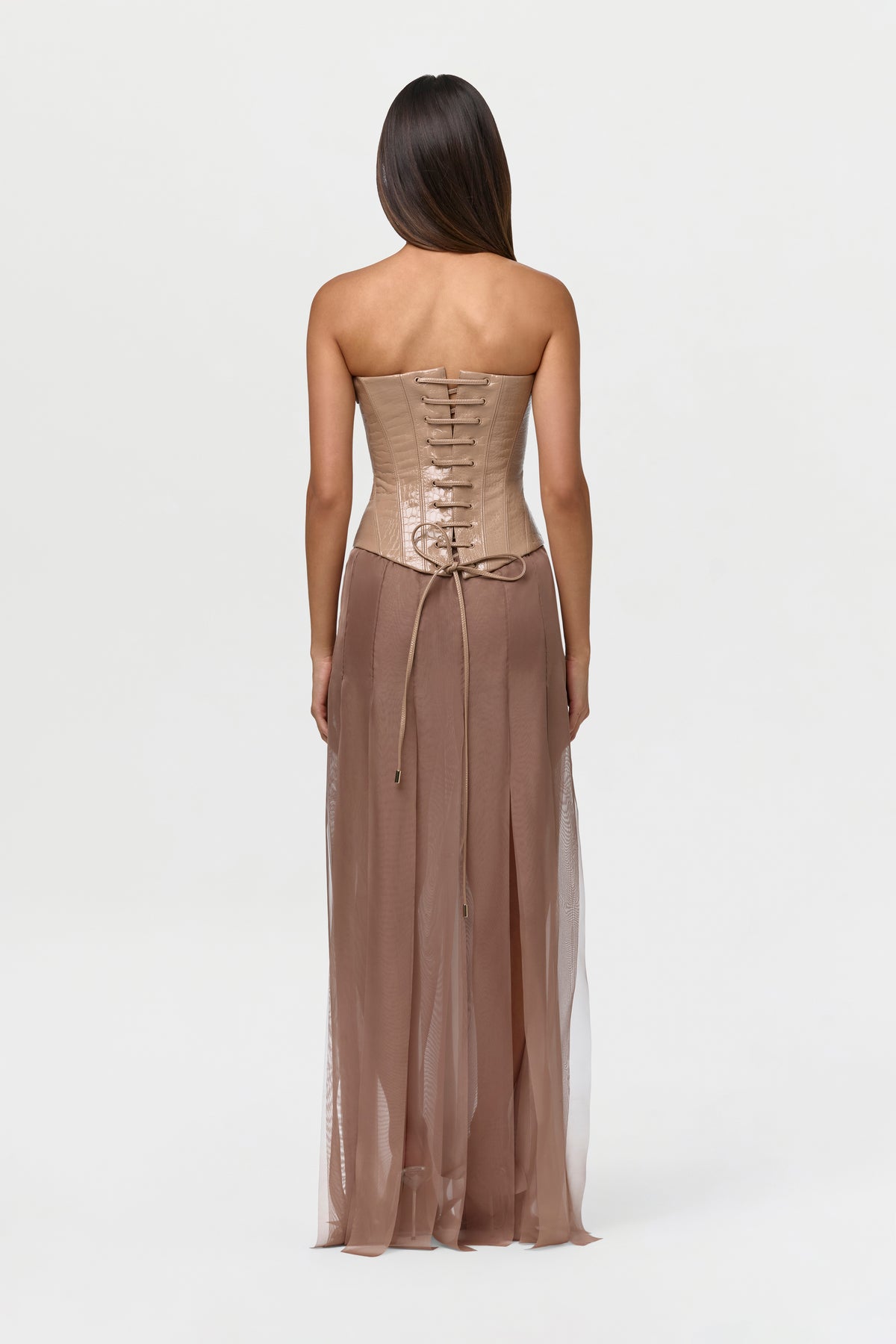 Sheer Chiffon Maxi Skirt