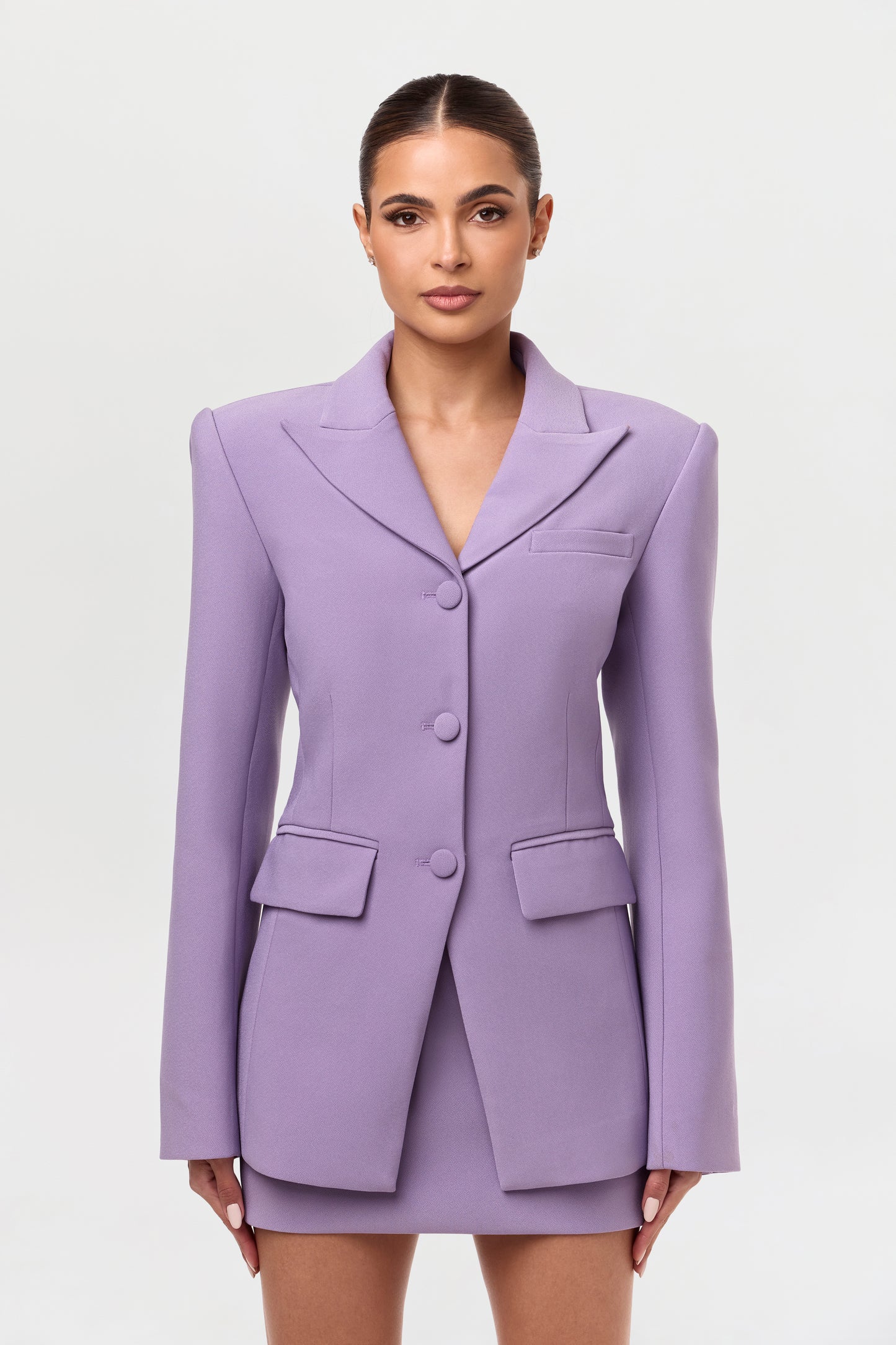 Suiting Power Shoulder Blazer