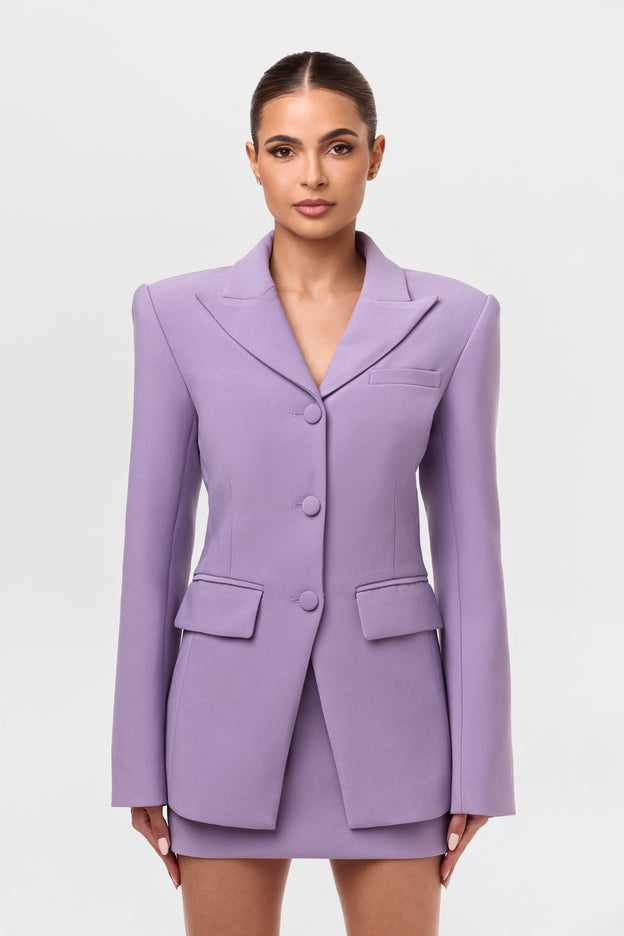 Suiting Power Shoulder Blazer