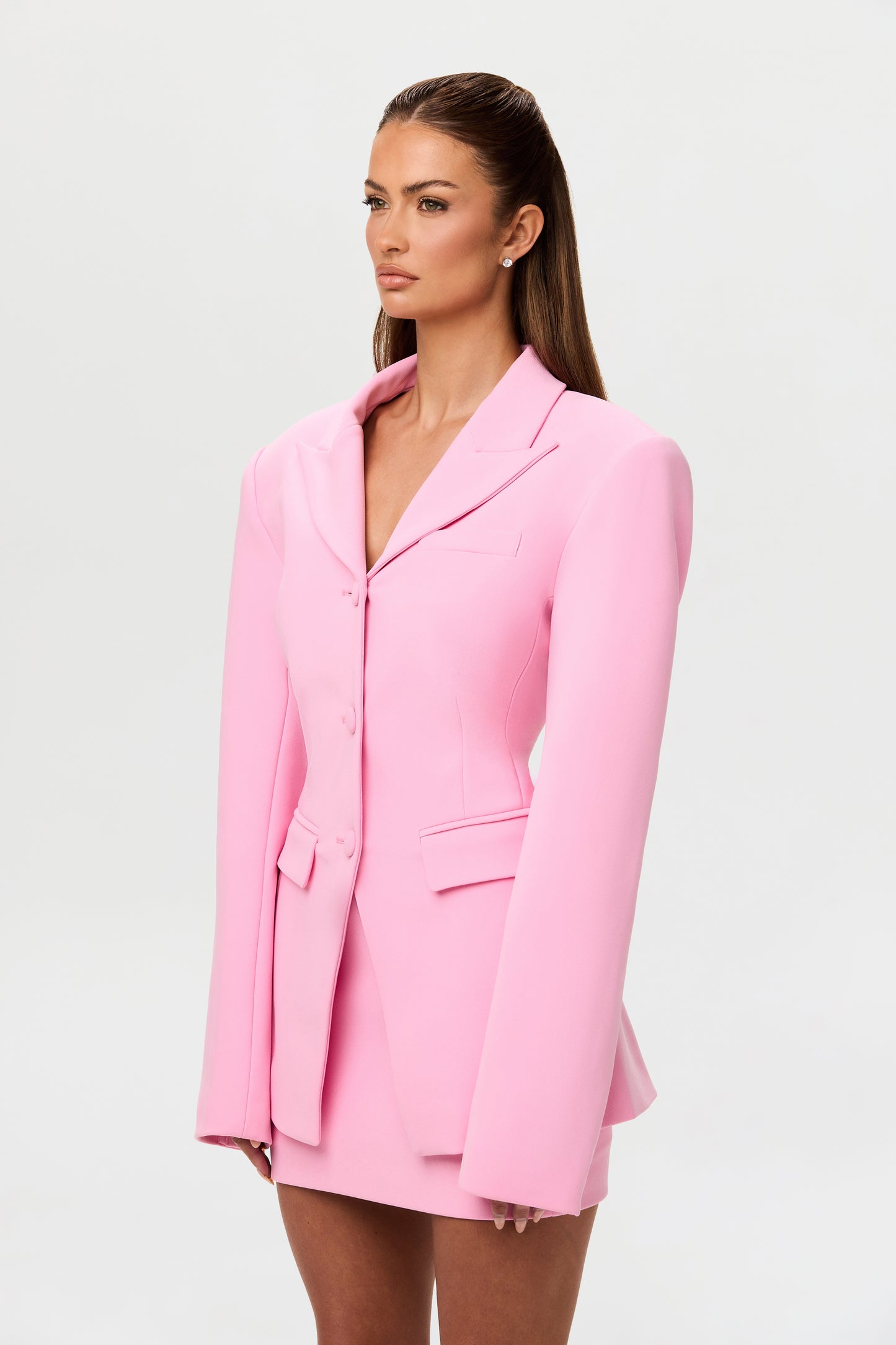 Suiting Power Shoulder Blazer