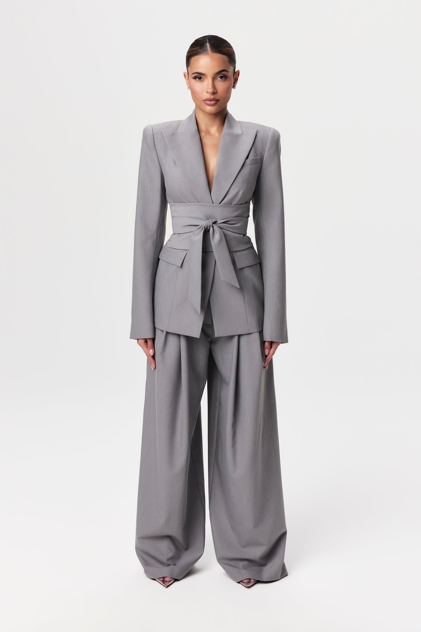 Power Shoulder Suited Blazer