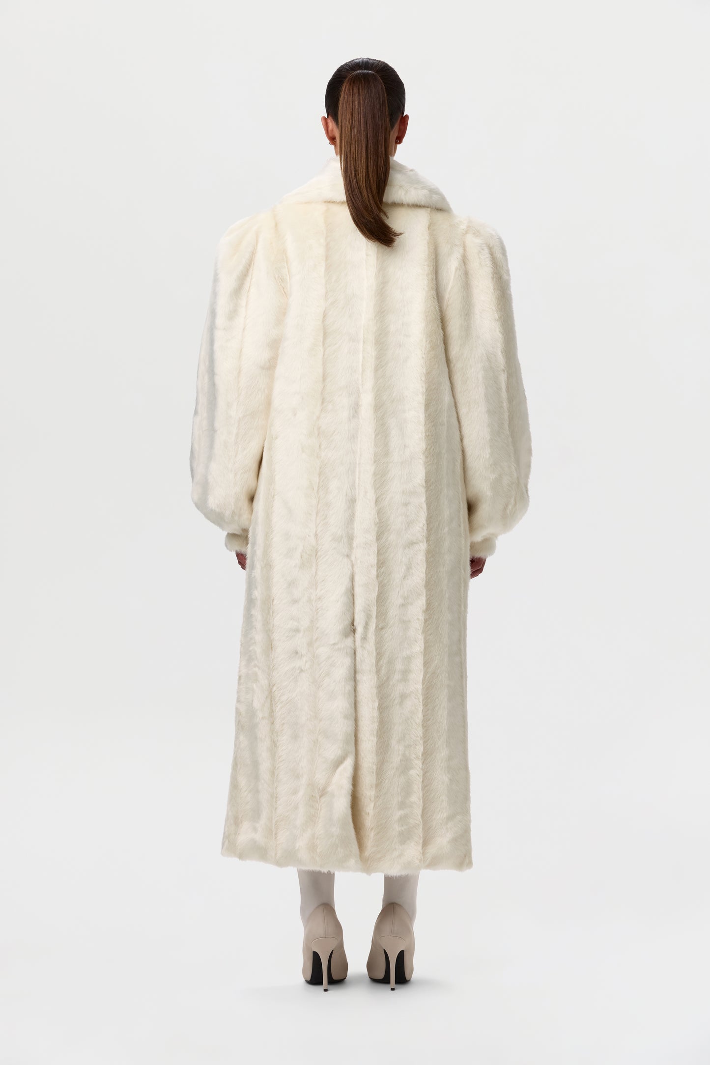 Faux Mink Long Coat