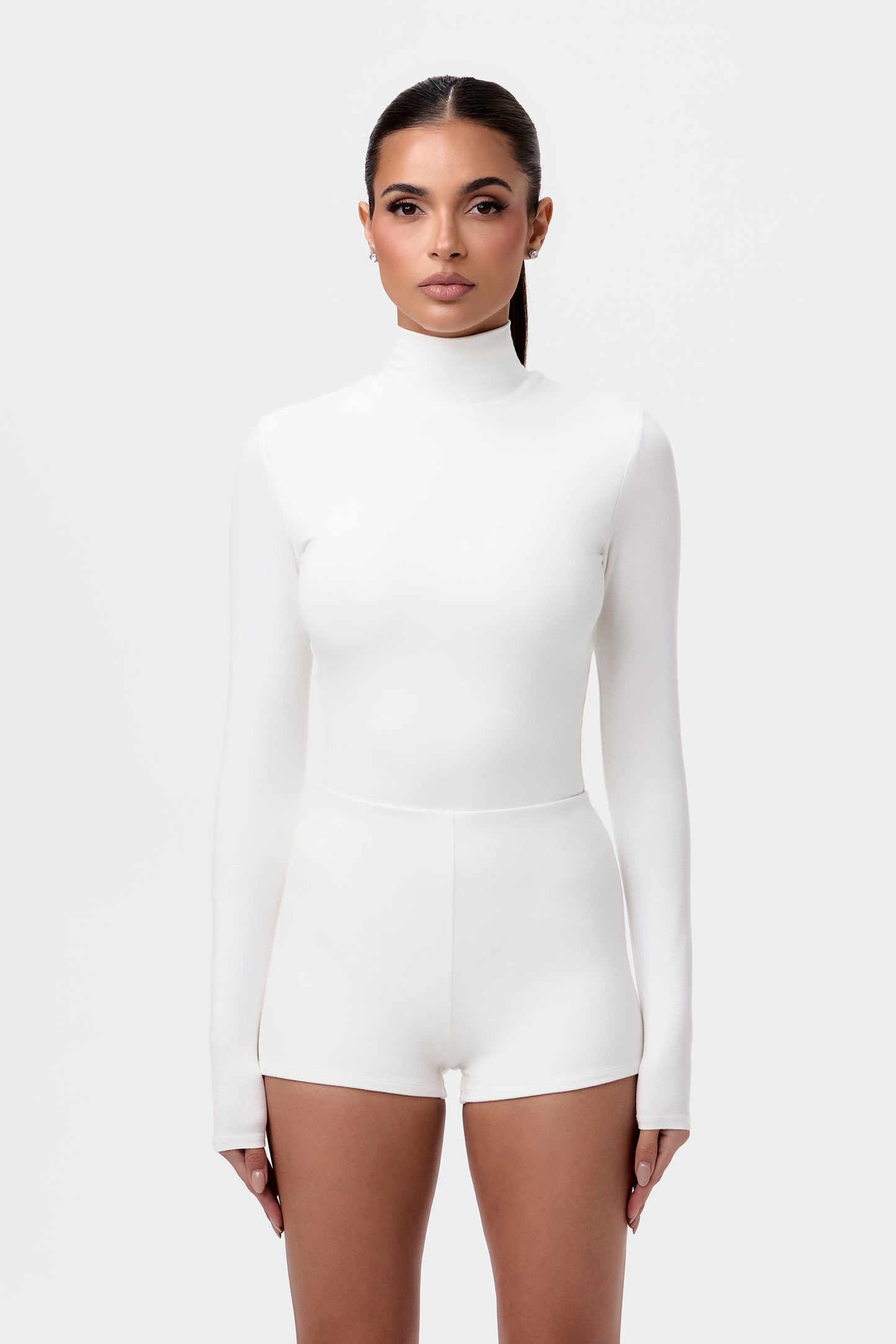 Smooth Turtleneck Sculpt Top