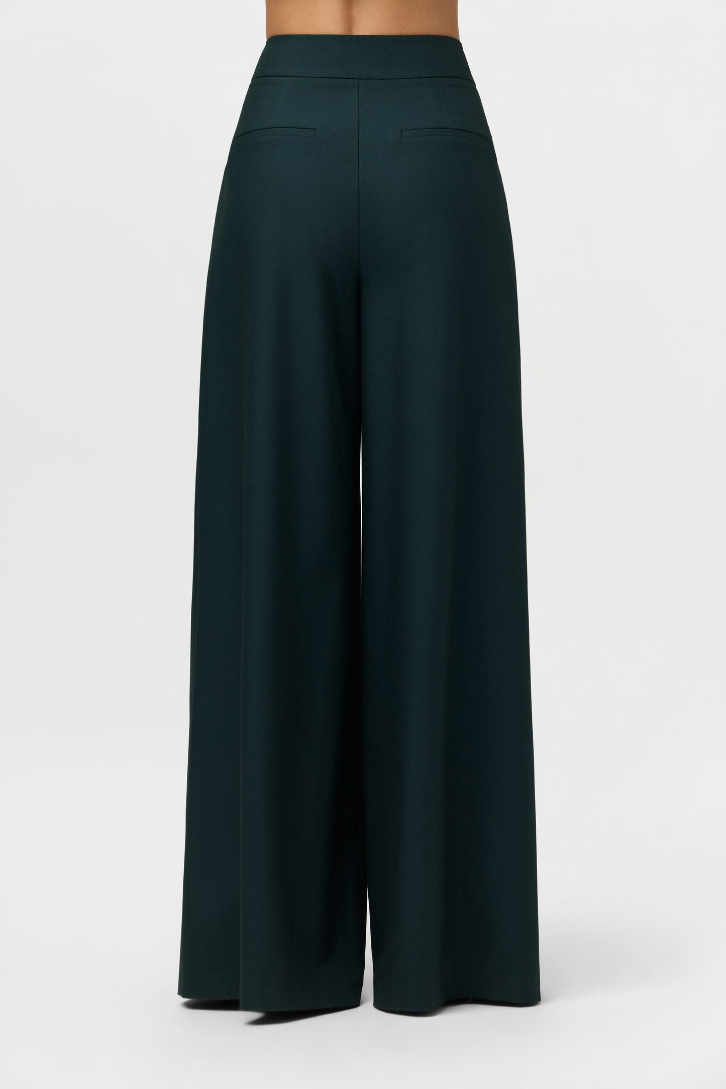 Suiting Pleated Wide-Leg Pant
