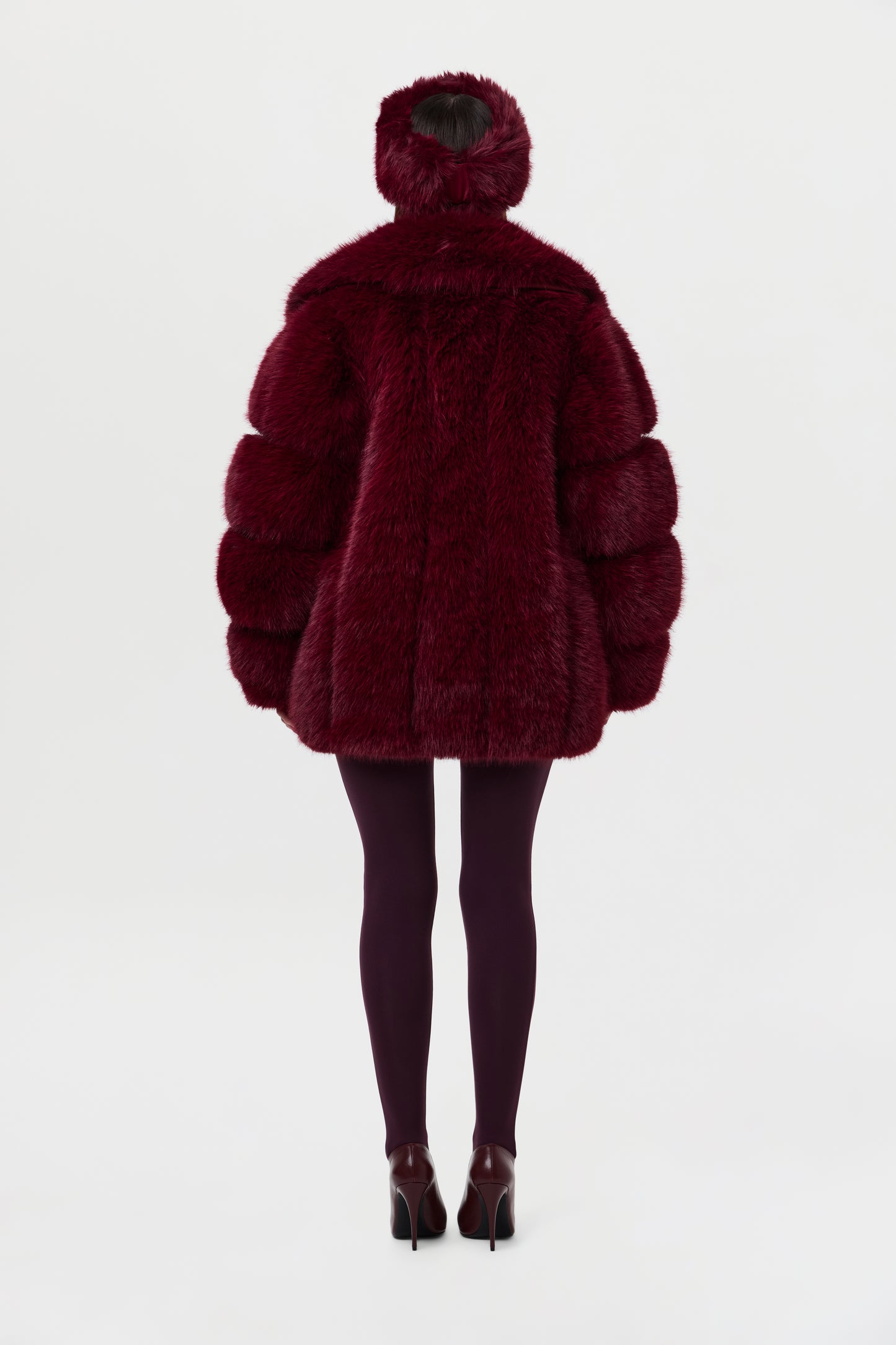 Faux Mink Pelted Coat