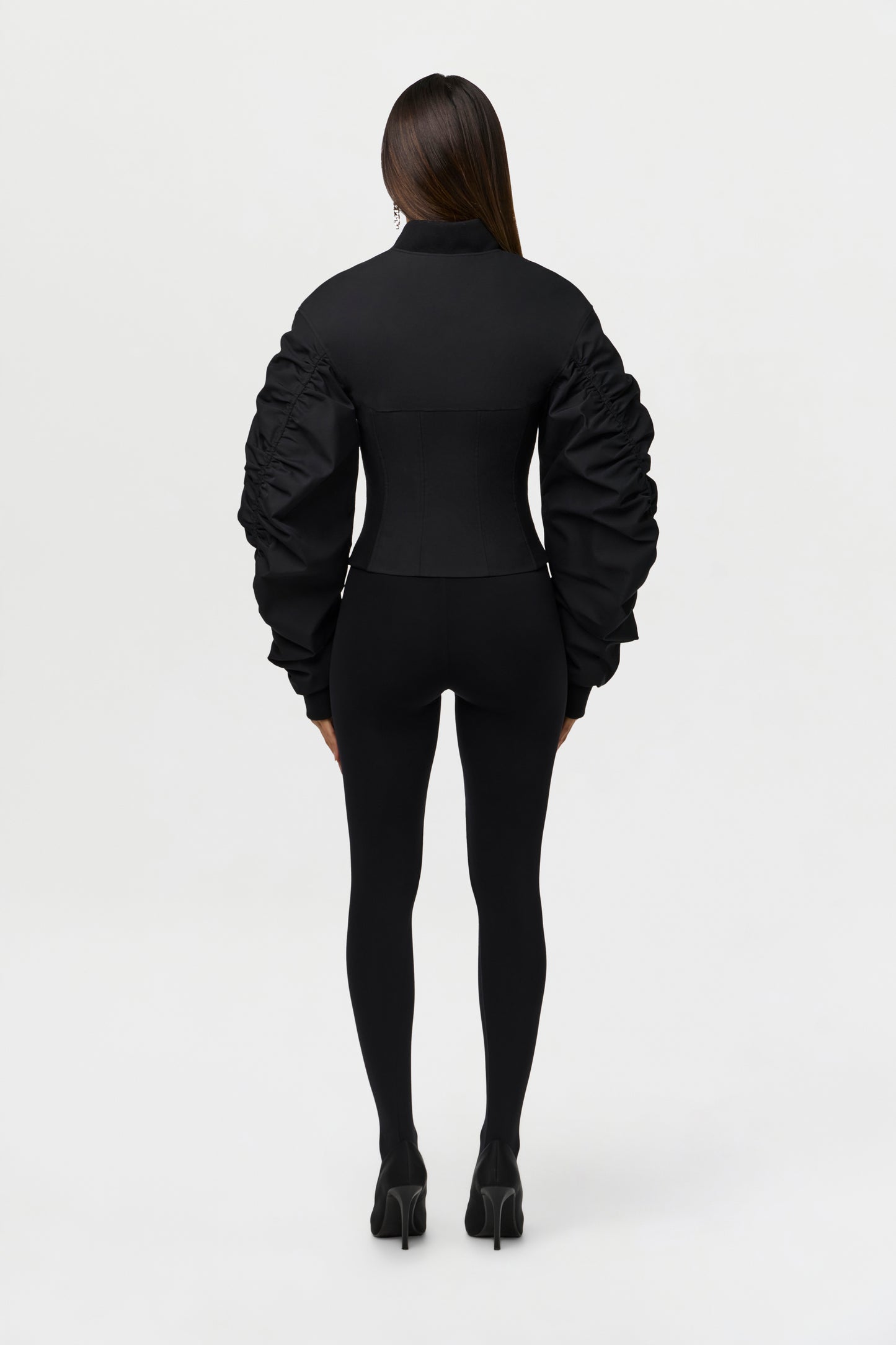 Corset Utility Bomber Jacket