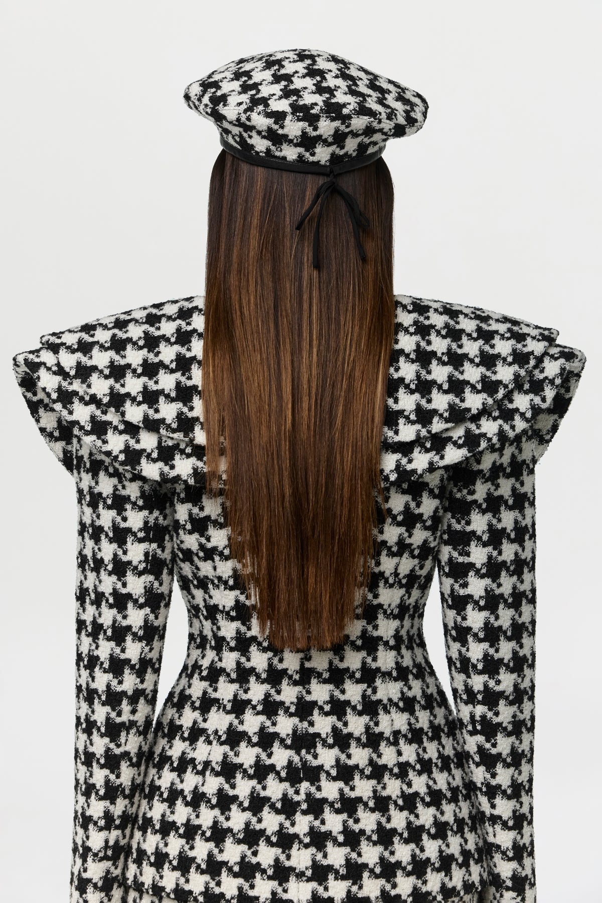 Suited Print Beret