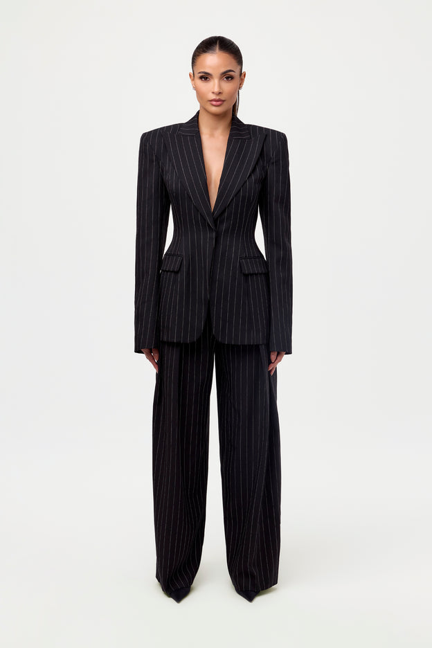 Pinstripe Suited Blazer