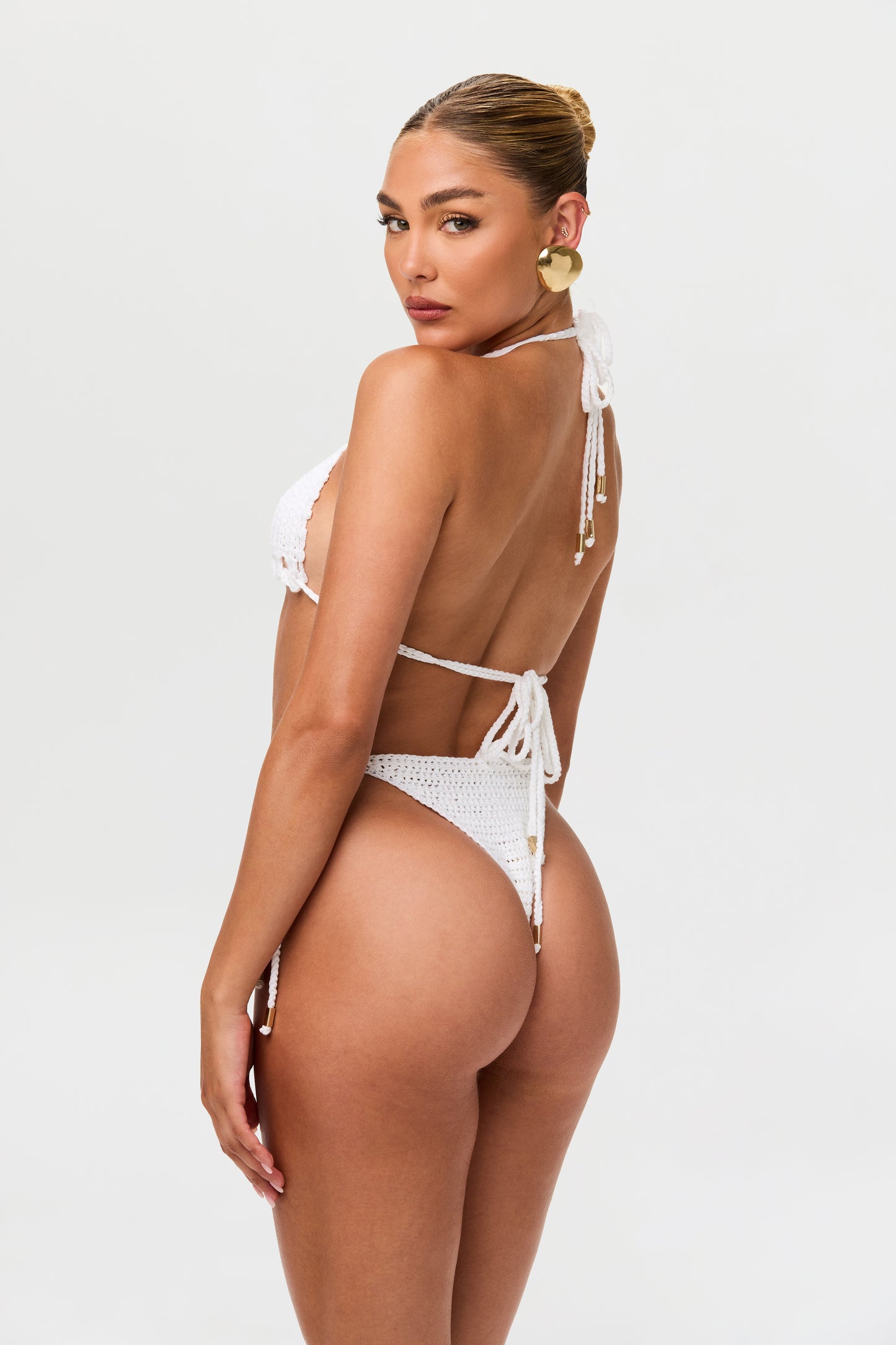 Crochet Triangle Halter Tie Bikini