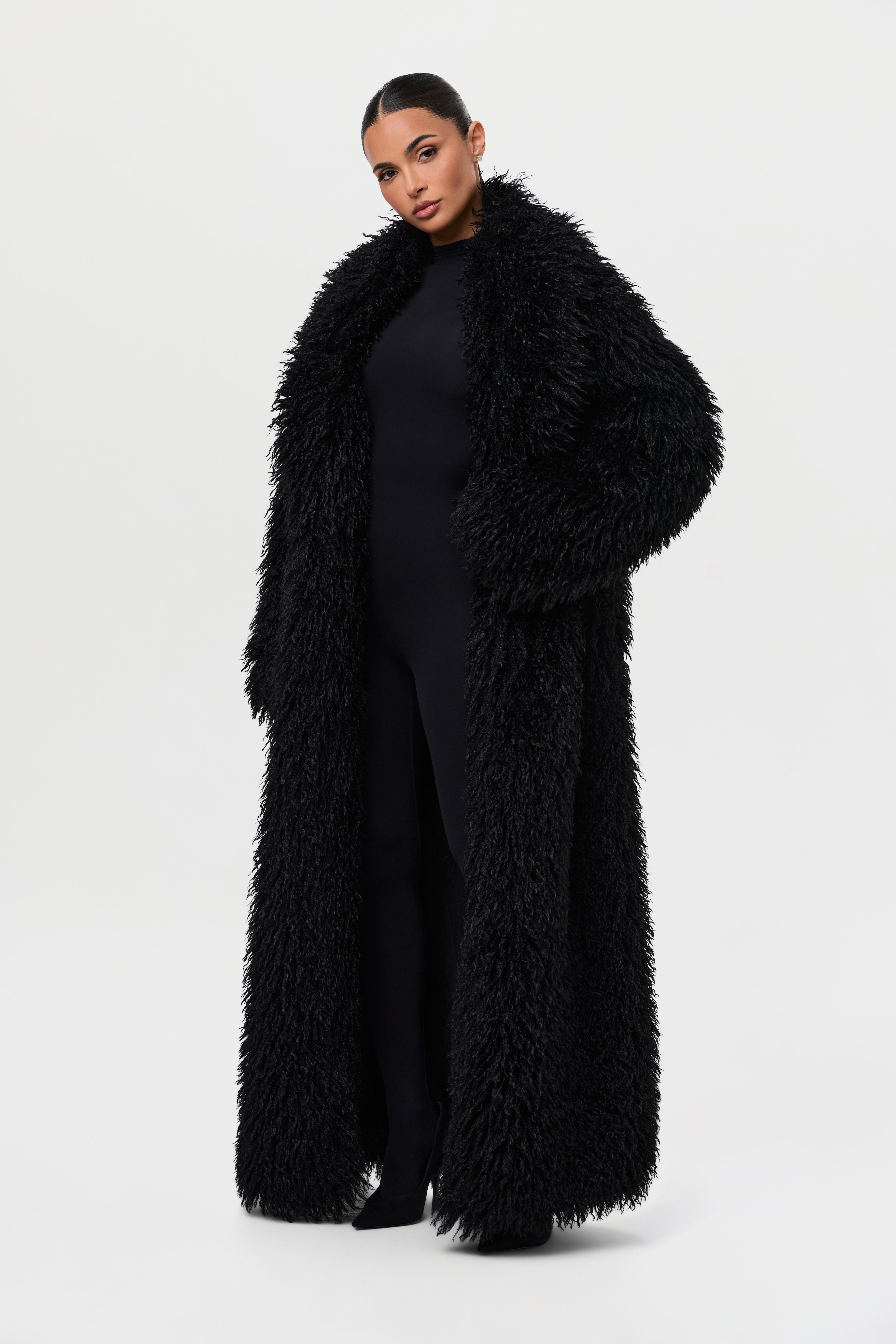 Faux Fur Plush Long Coat Faux Fur Plush Long Coat