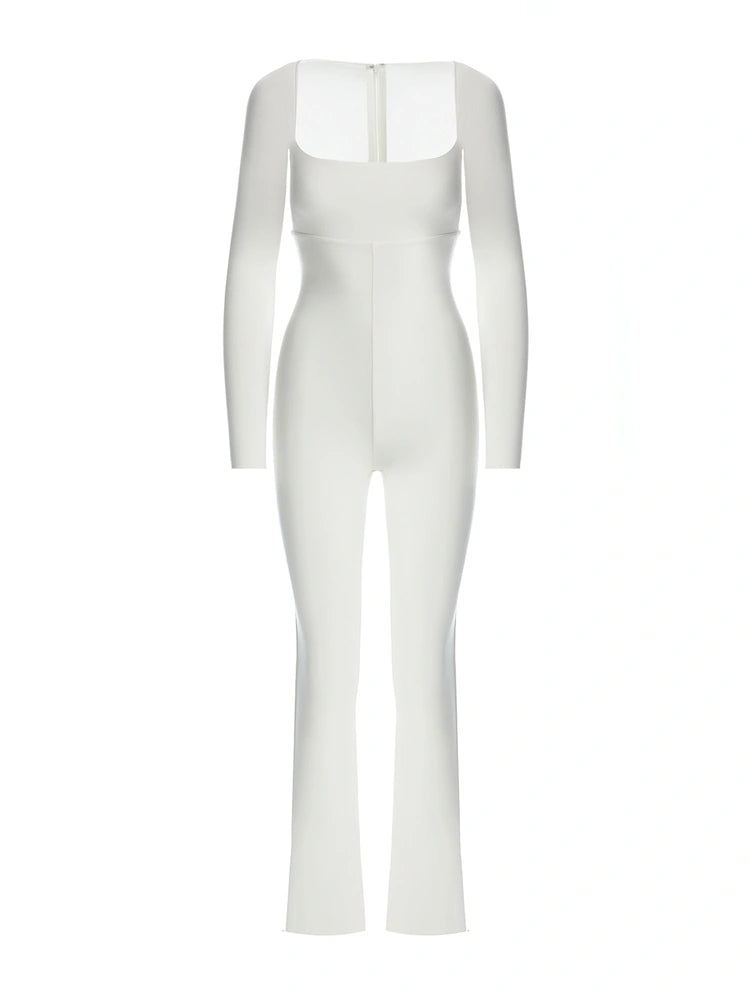 N By Naked Wardrobe Bare Square Neck Bodysuit In White
