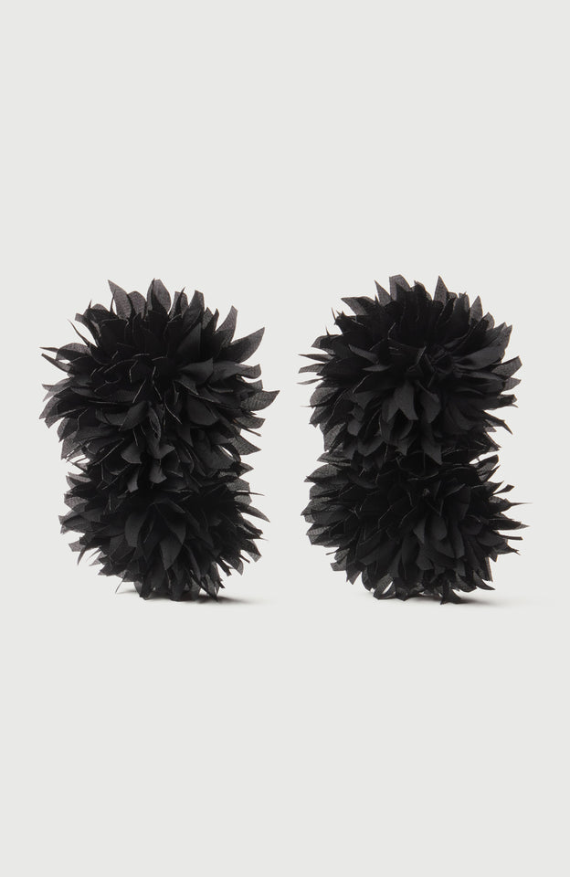 Floral Dual Tier Drop Earrings