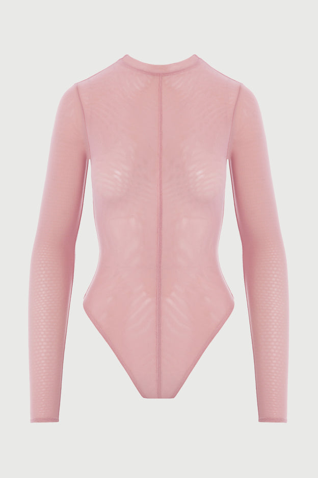 Mesh Crewneck Bodysuit