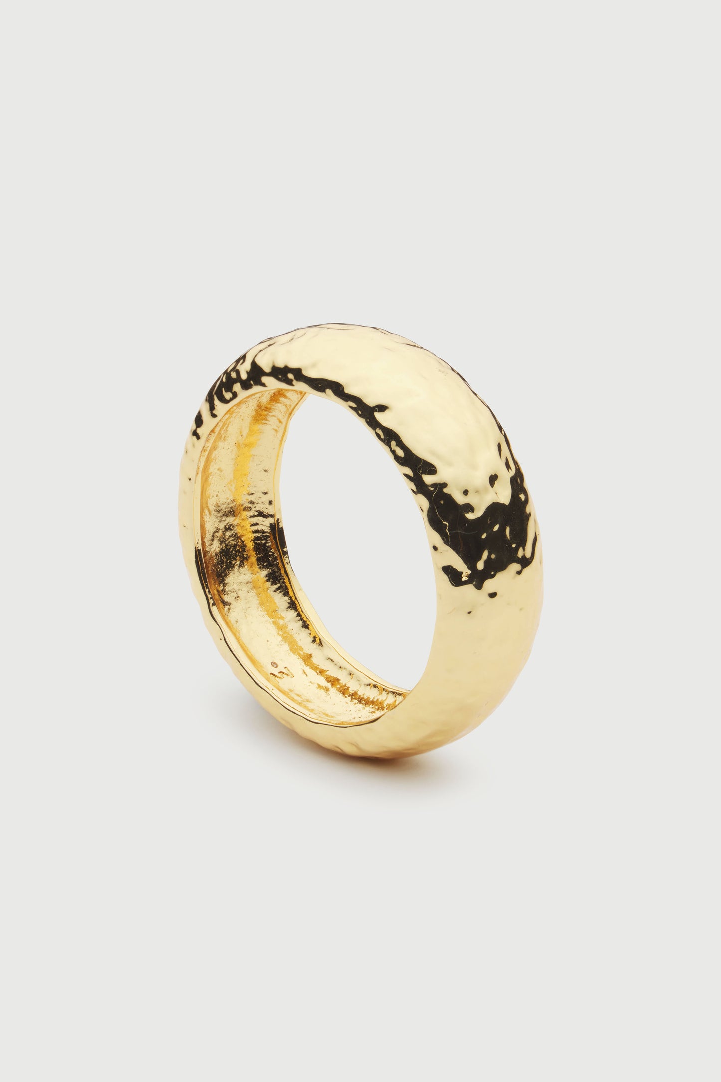 Gold Gold Hammered Bracelet