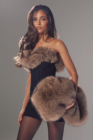 Faux Fur Oversized Clutch