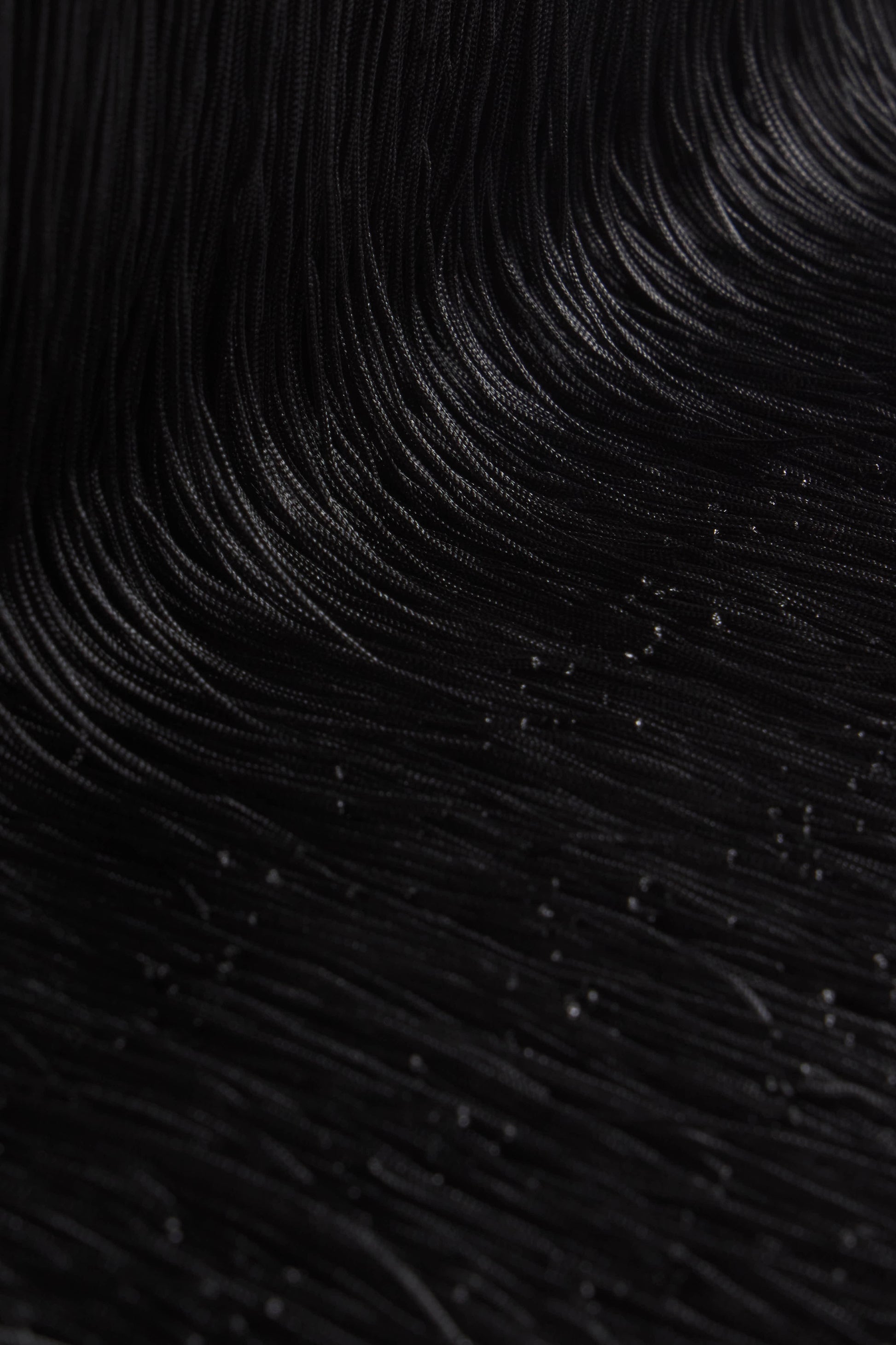 Black Fringe Statement Clutch