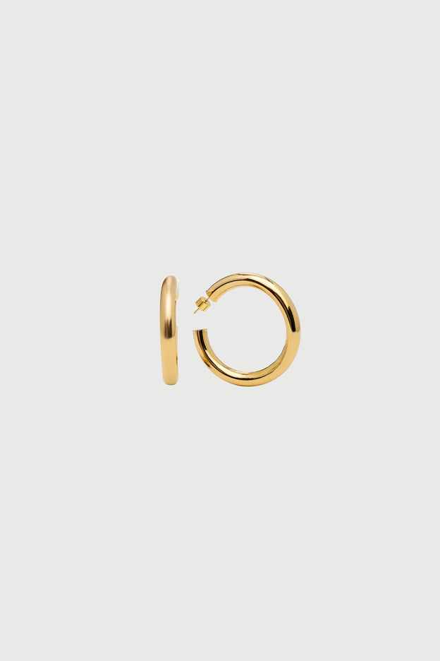 Gold Medium Hoops