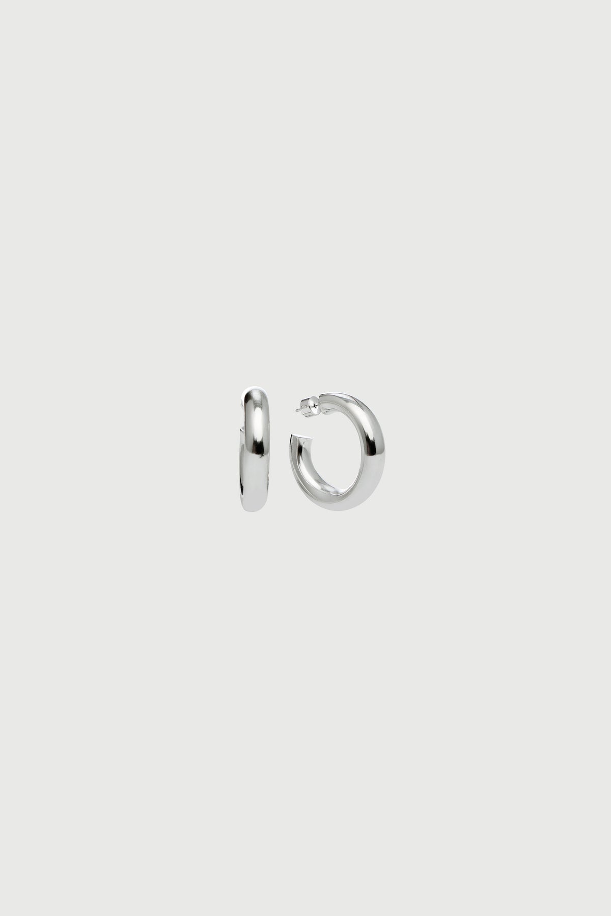 Silver Small Hoops