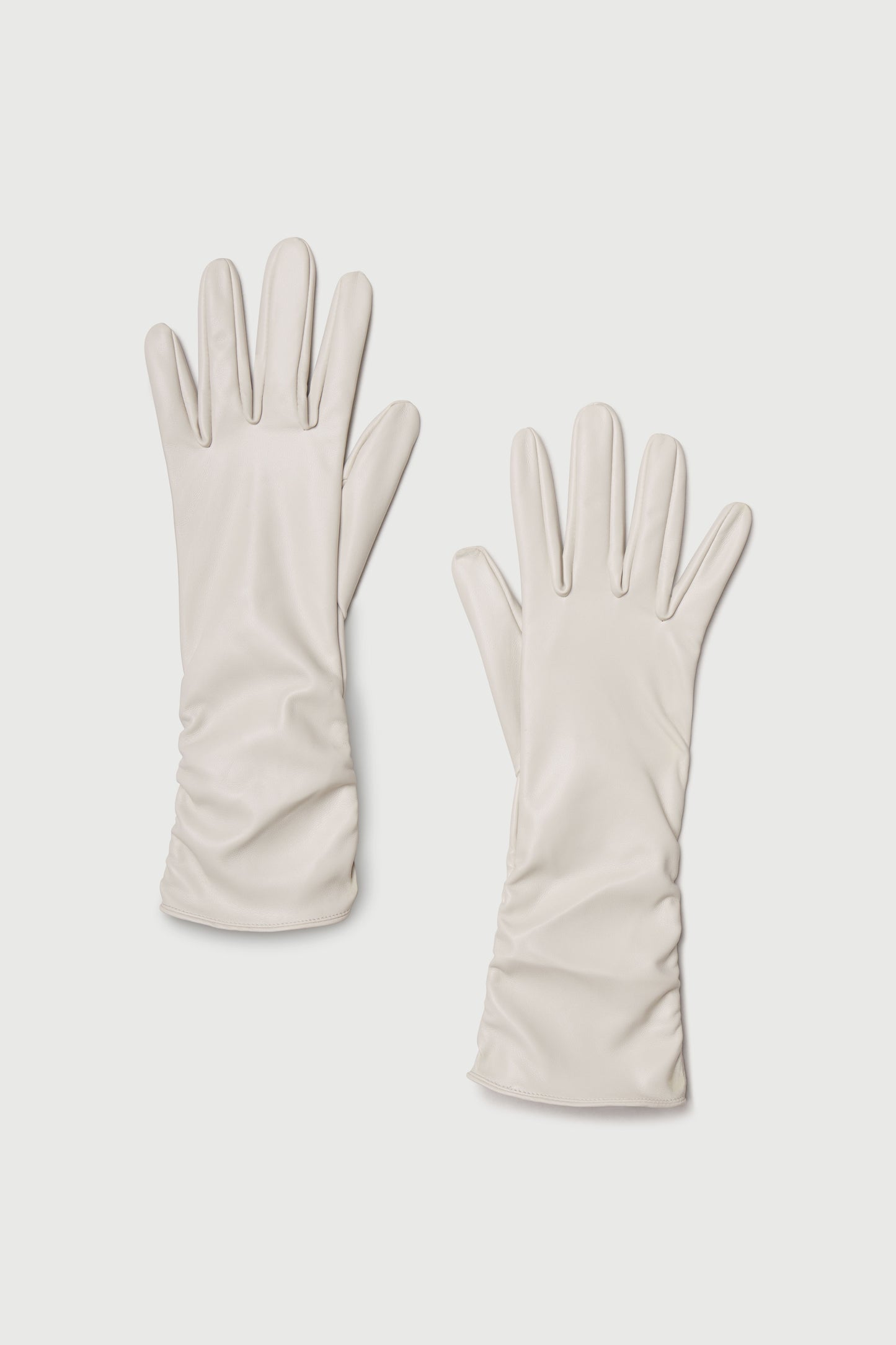 Vegan Leather Long Gloves