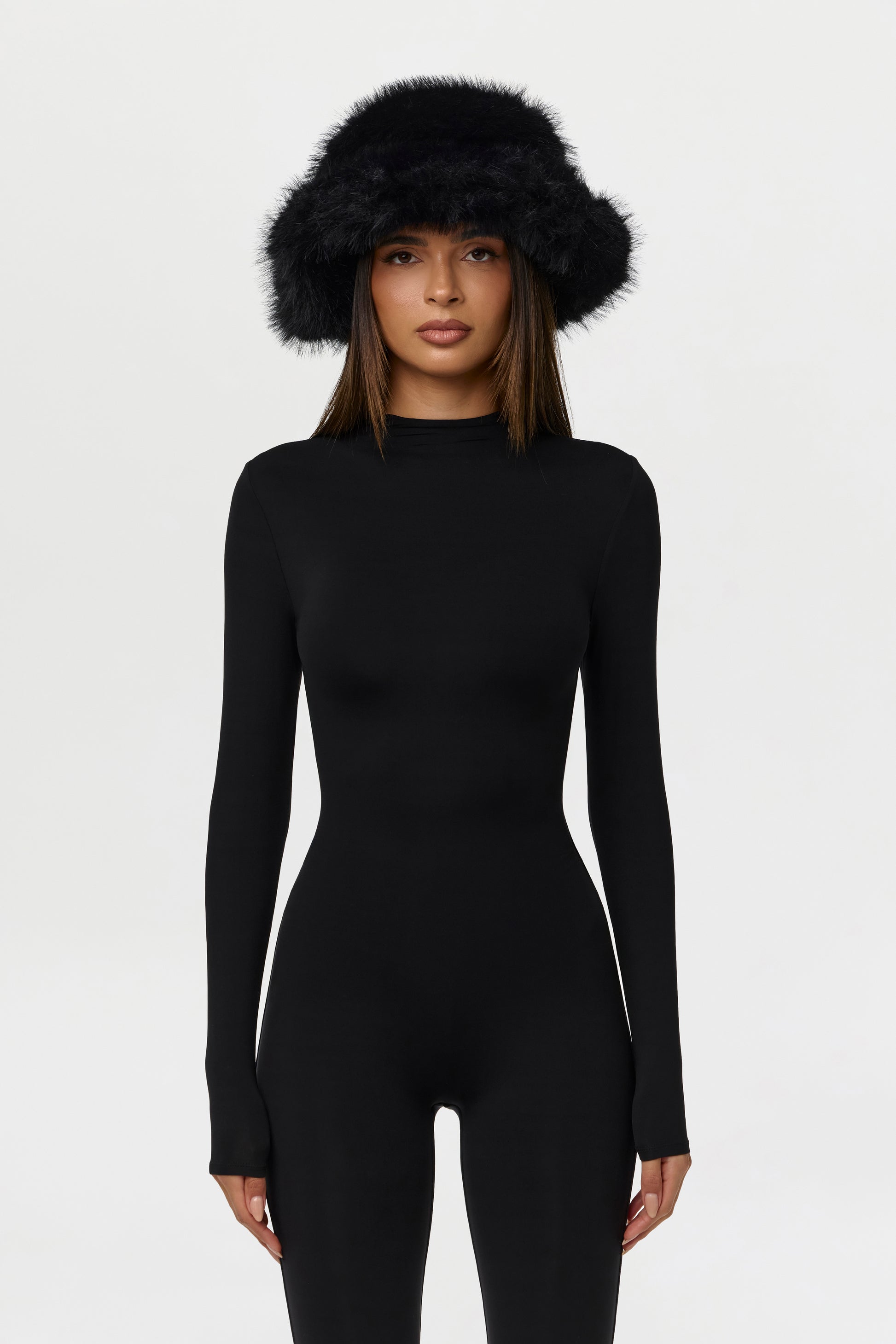 Faux Fur Oversized Bucket Hat