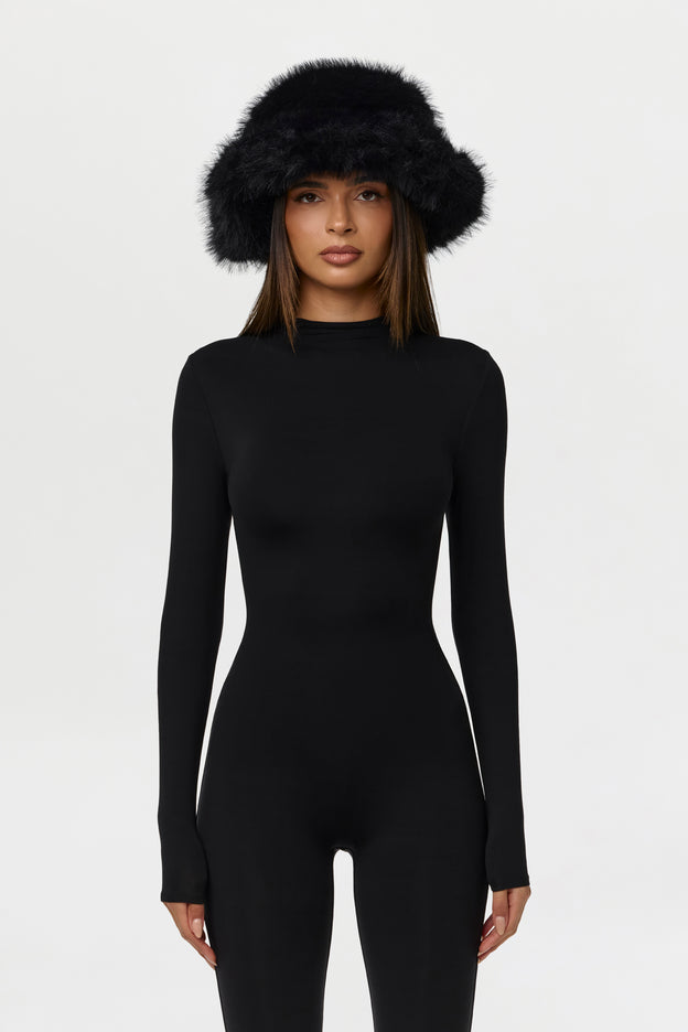 Faux Fur Oversized Bucket Hat