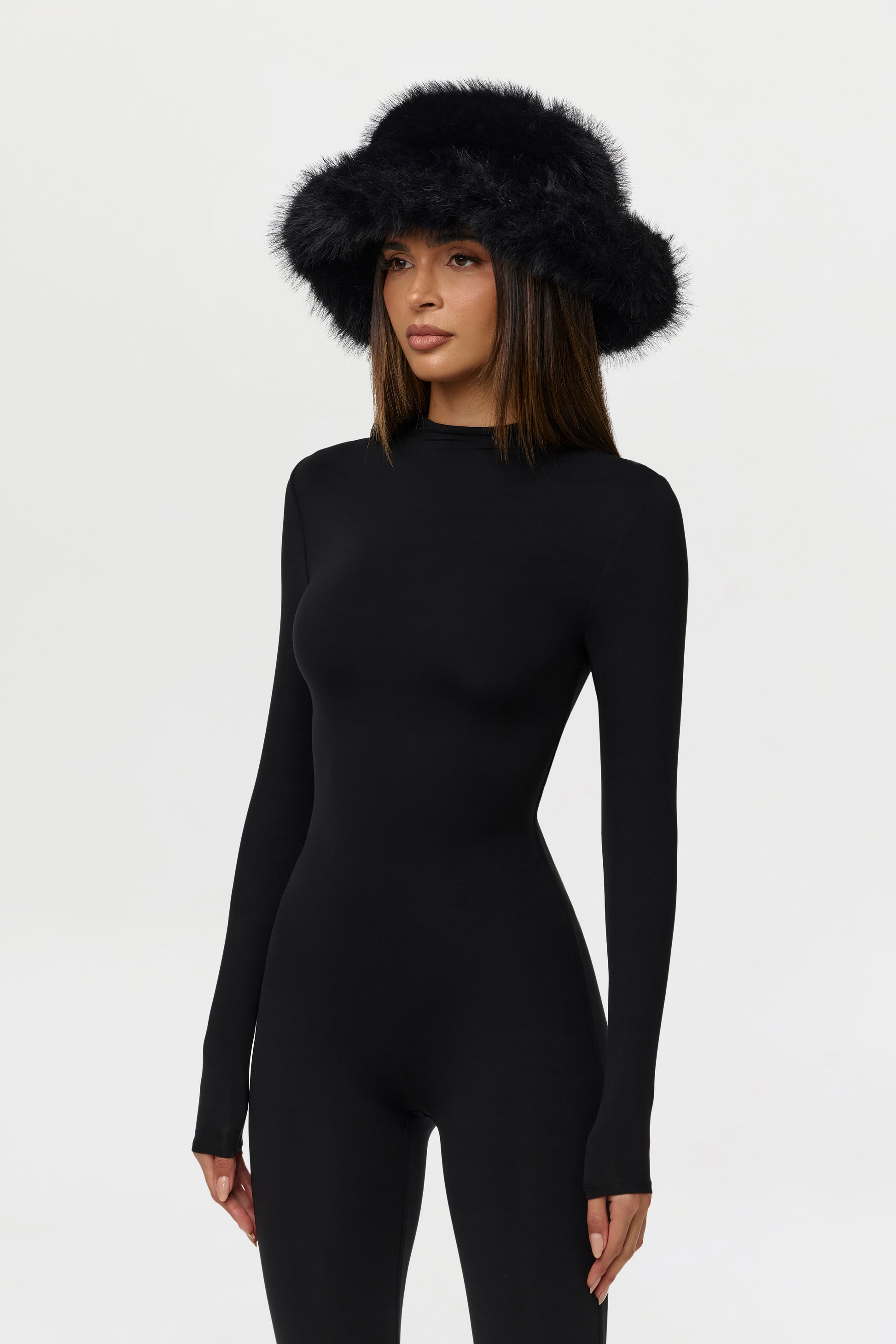 Faux Fur Oversized Bucket Hat