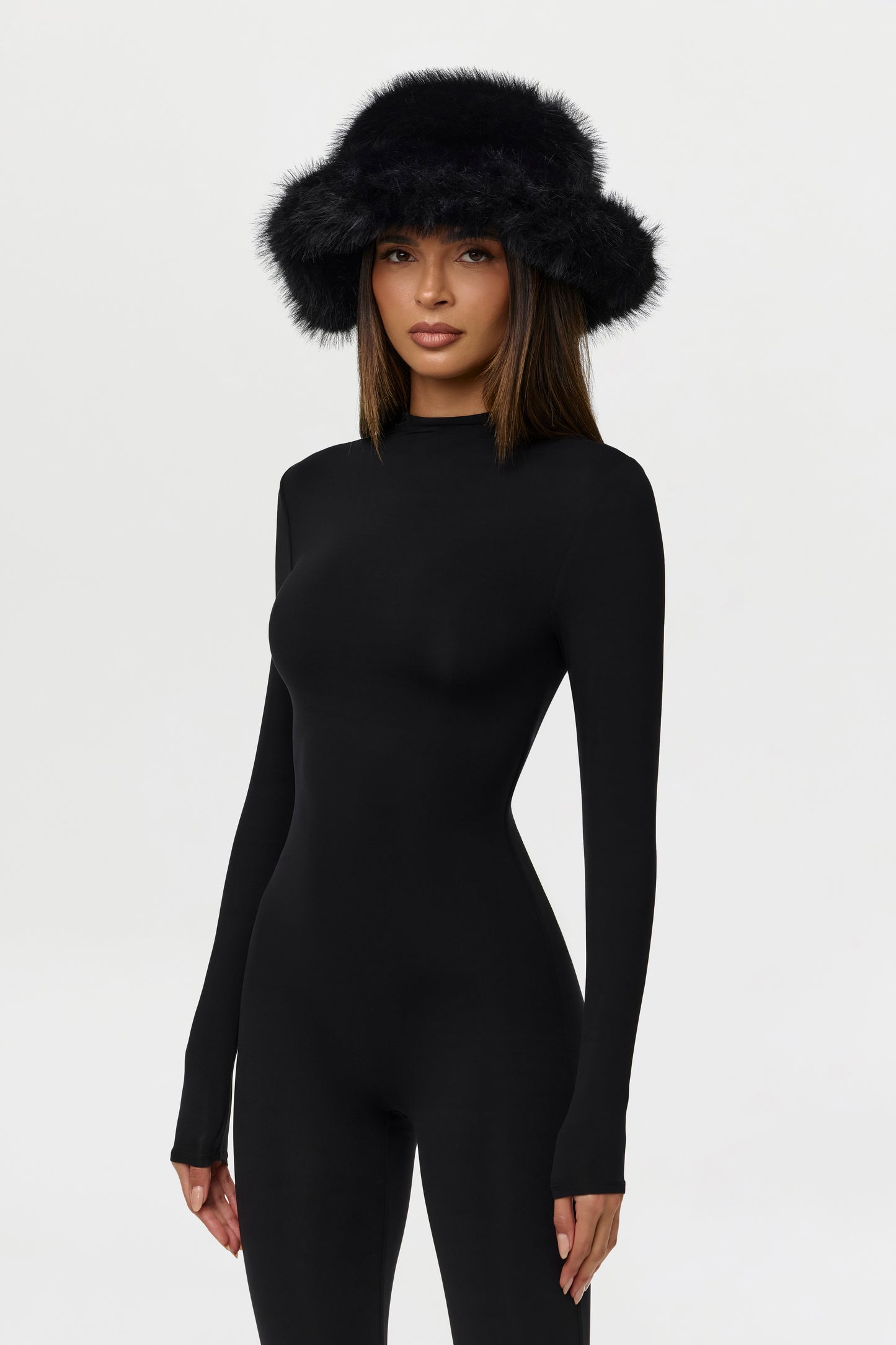 Faux Fur Oversized Bucket Hat