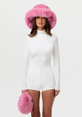 Faux Fur Oversized Bucket Hat