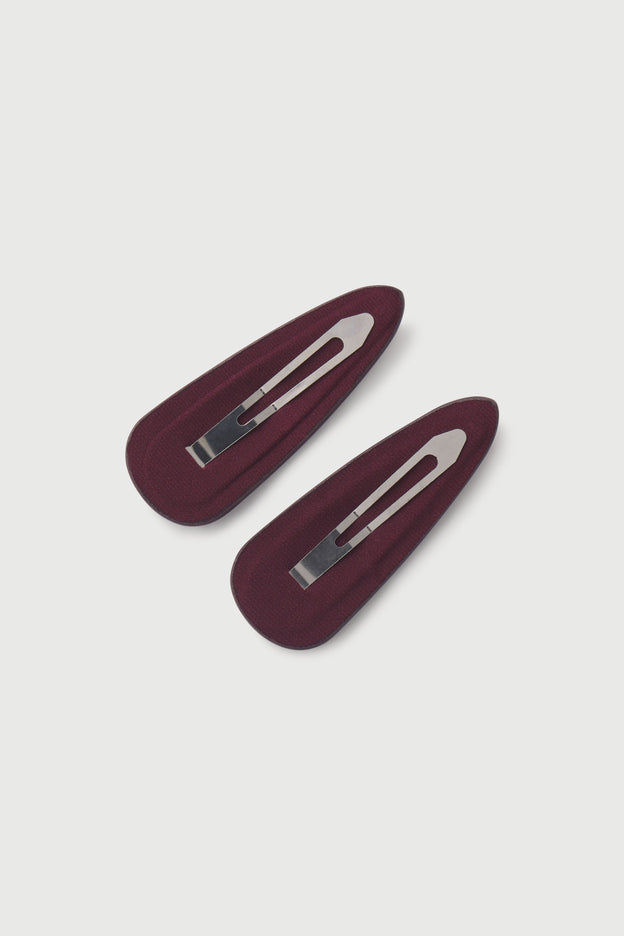 Vegan Leather Hair Clips