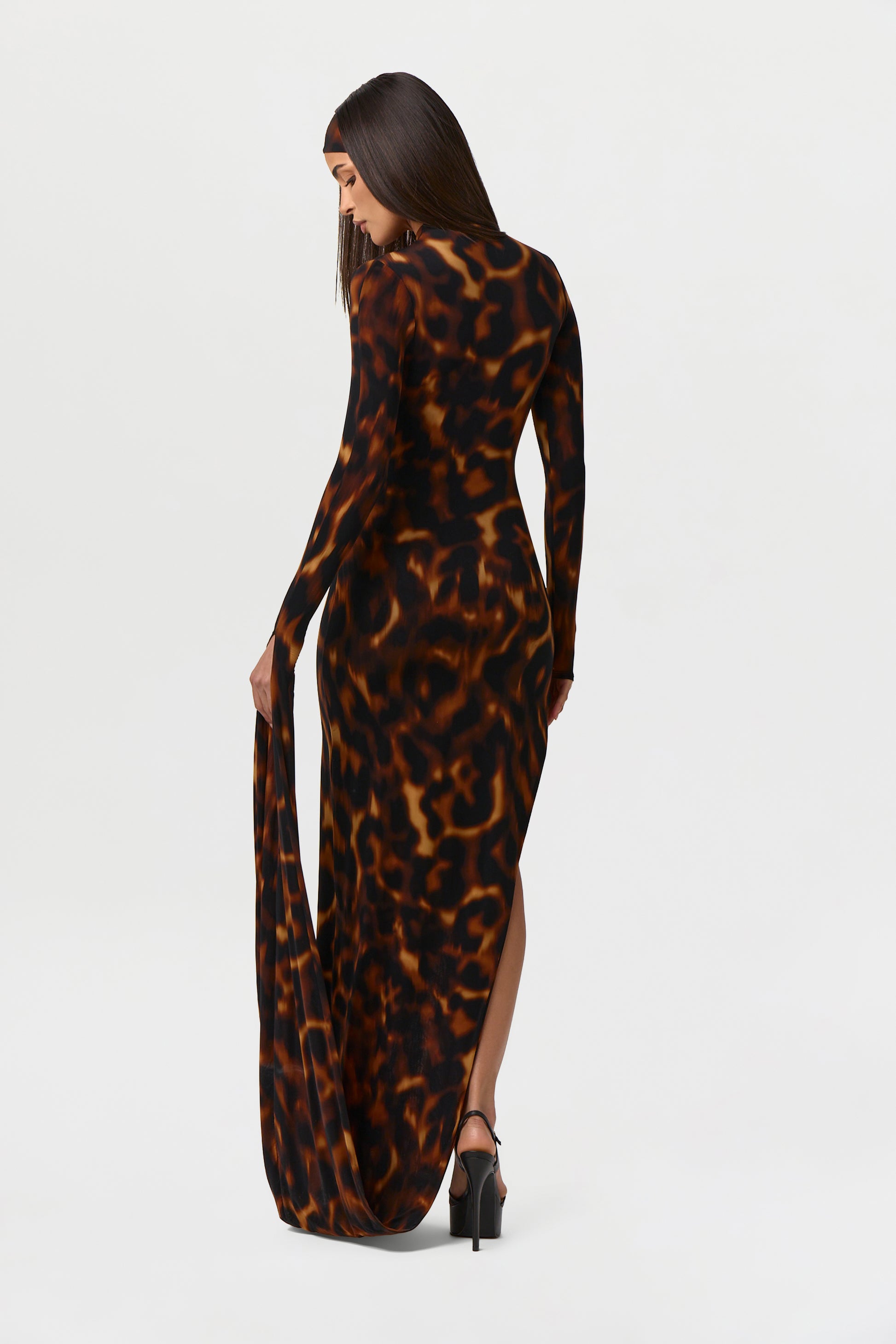 Bare Body Sleeve Drape Maxi Dress Bare Body Sleeve Drape Maxi Dress