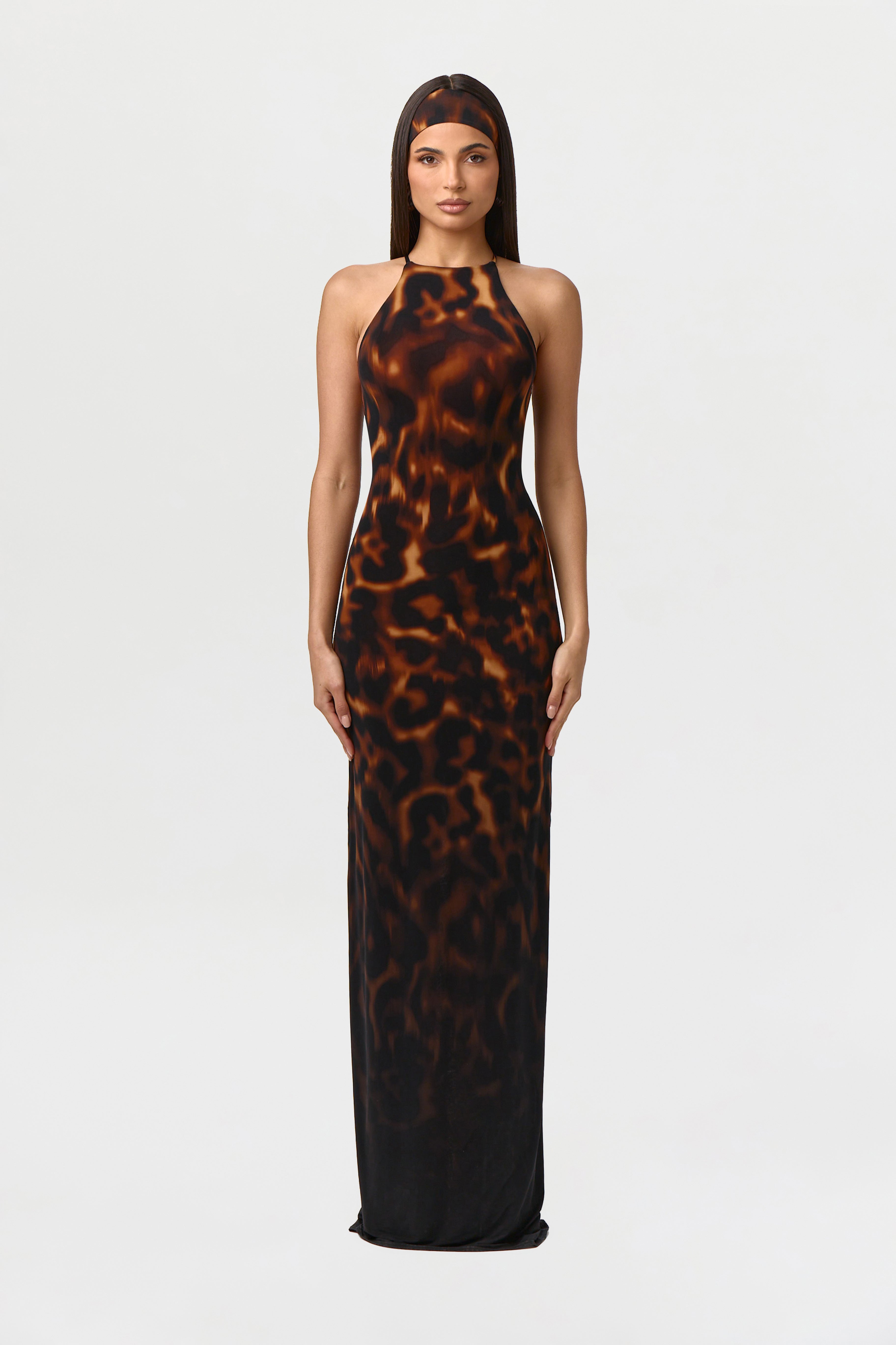Bare Body Ombré Tortoise Maxi Dress