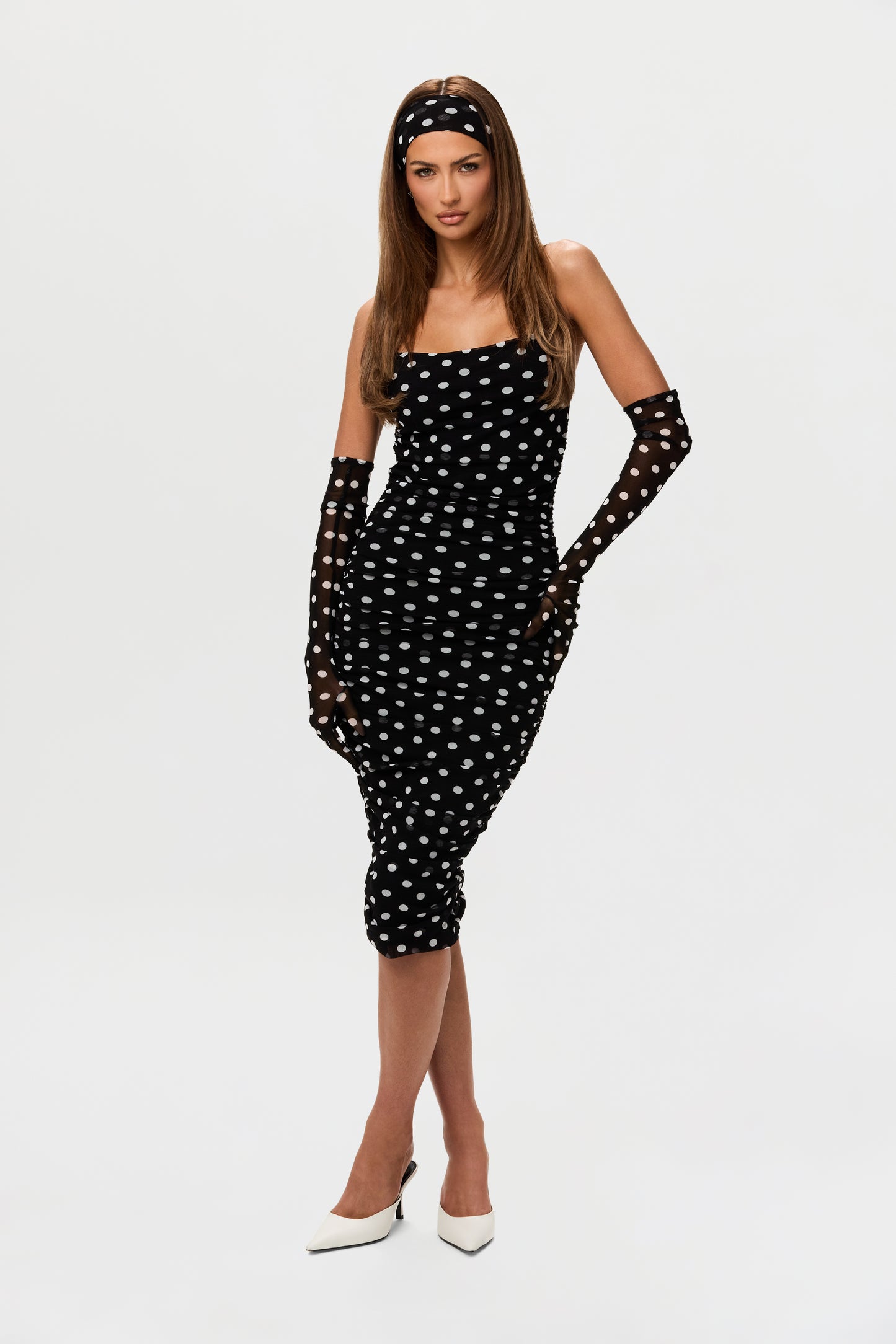 Mesh Print Gloves