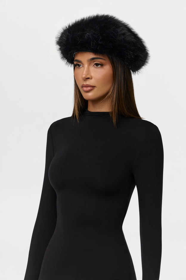 Faux Fur Beret