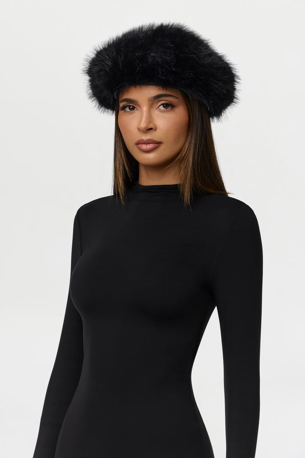 Faux Fur Beret