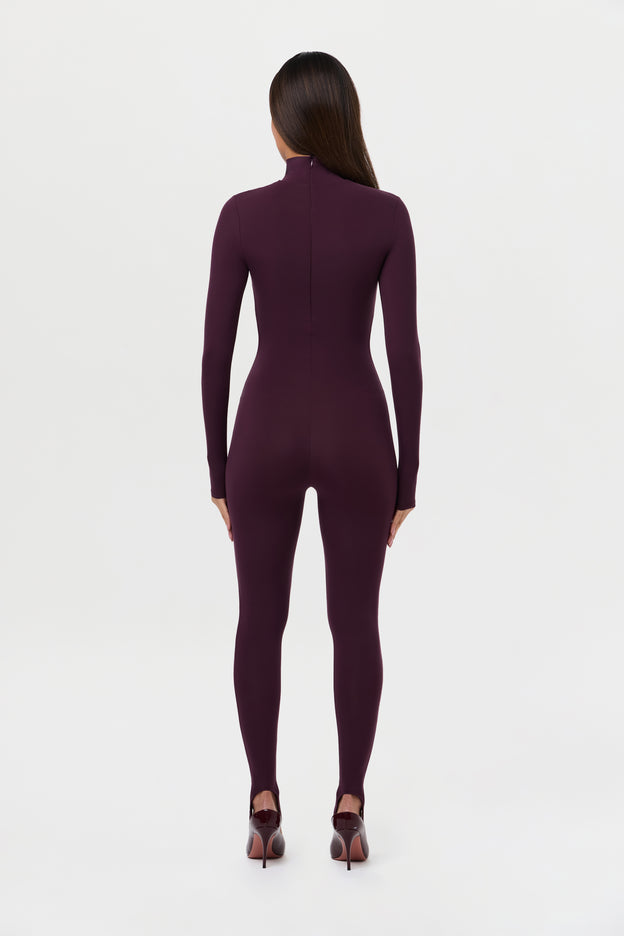 Naked Turtleneck Jumpsuit with Stirrup
